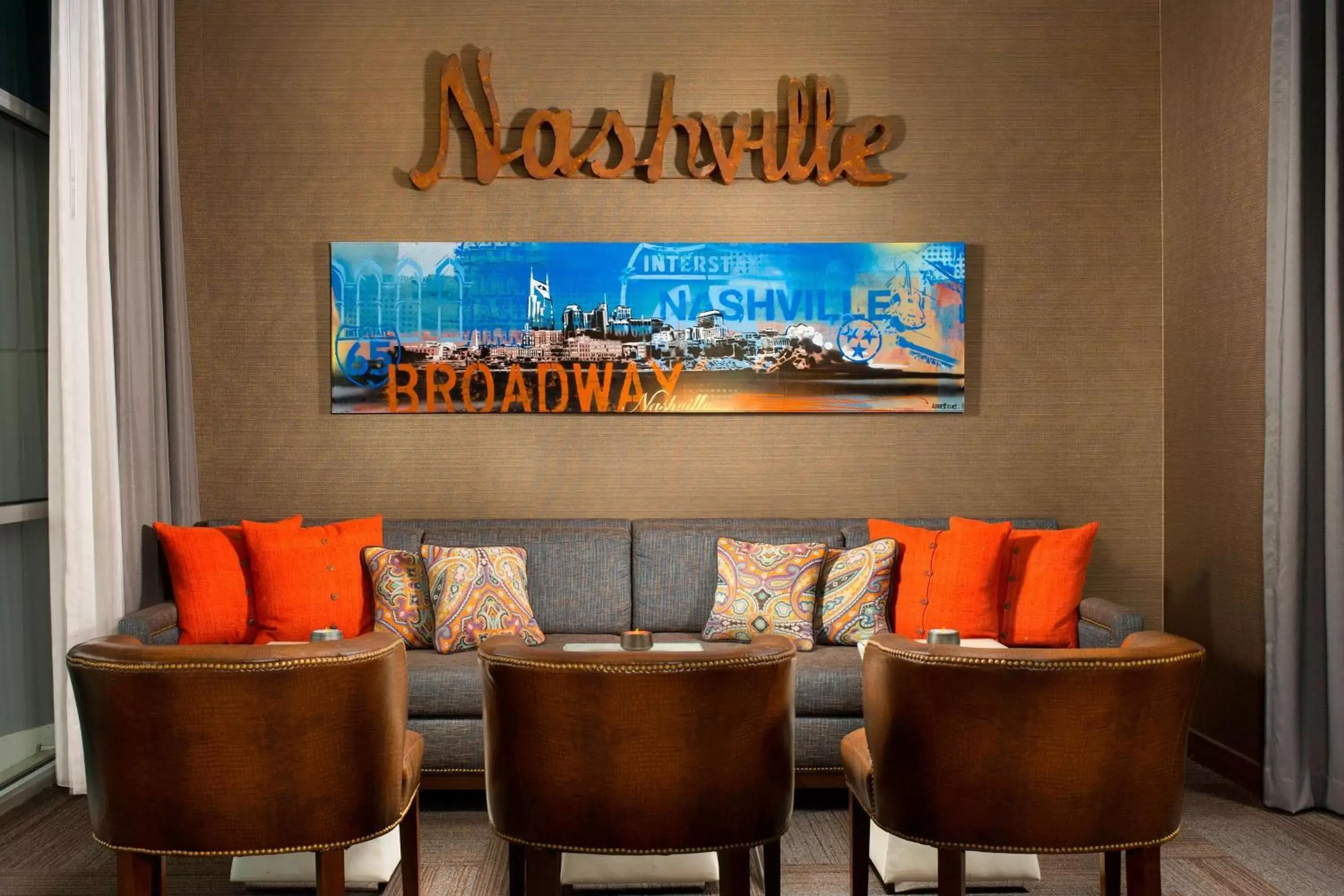 Lounge or bar in Fairfield Inn and Suites by Marriott Nashville Downtown/The Gulch