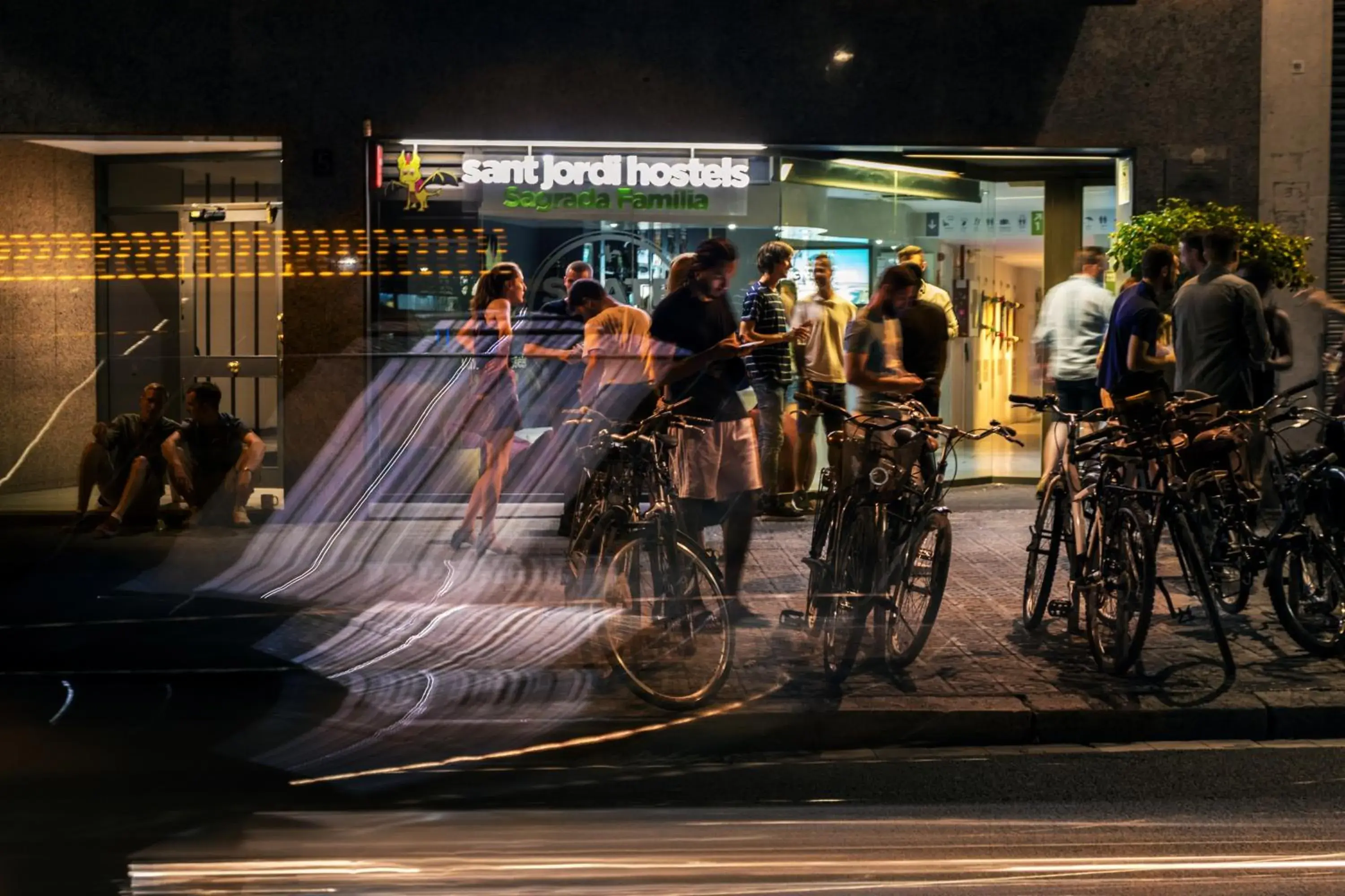 Facade/entrance in Sant Jordi Hostels Sagrada Familia Facade/entrance in Sant Jordi Hostels Sagrada Familia