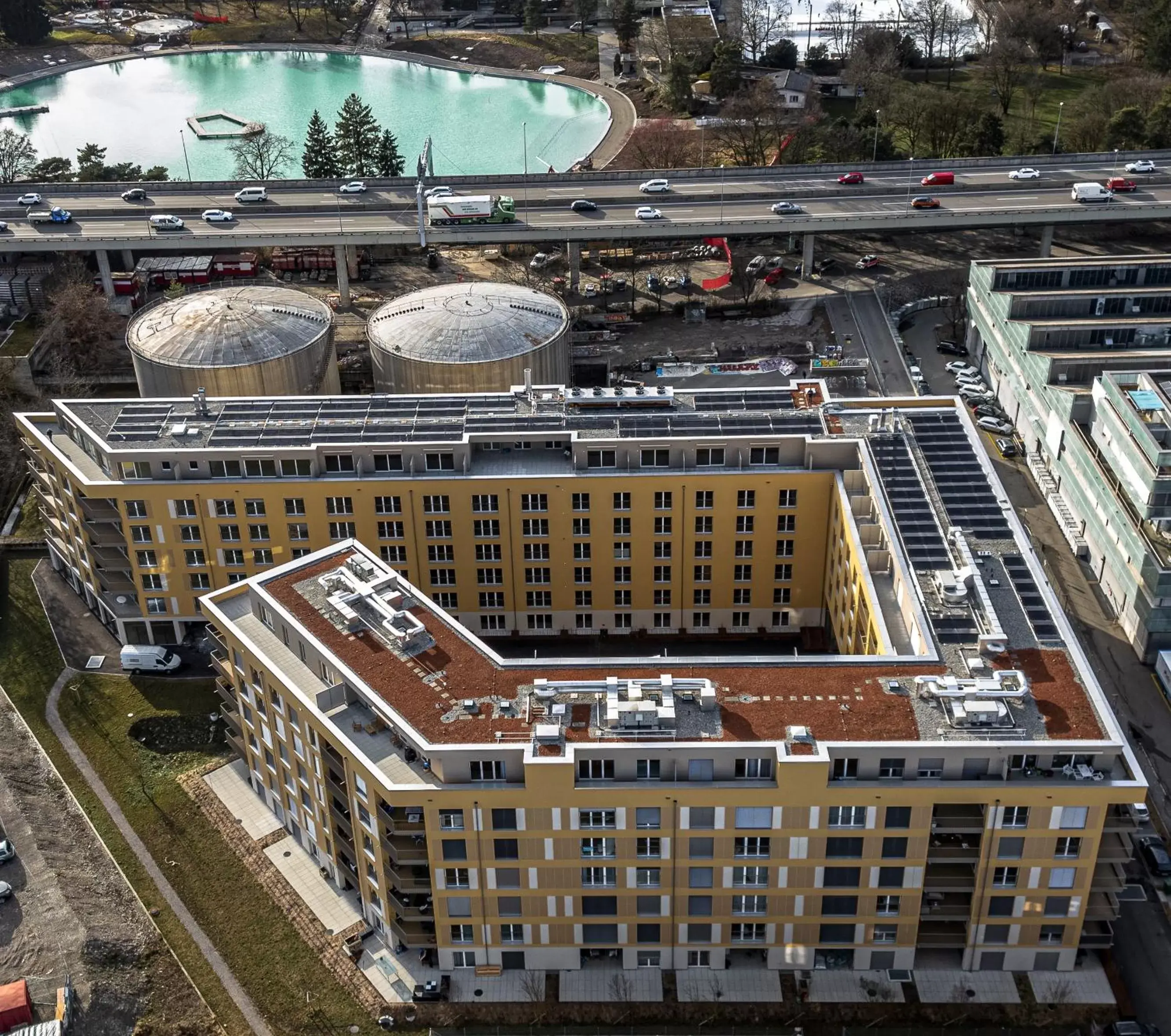 Property building, Bird's-eye View in NEW OPENING 2022 - Los Lorentes Hotel Bern City