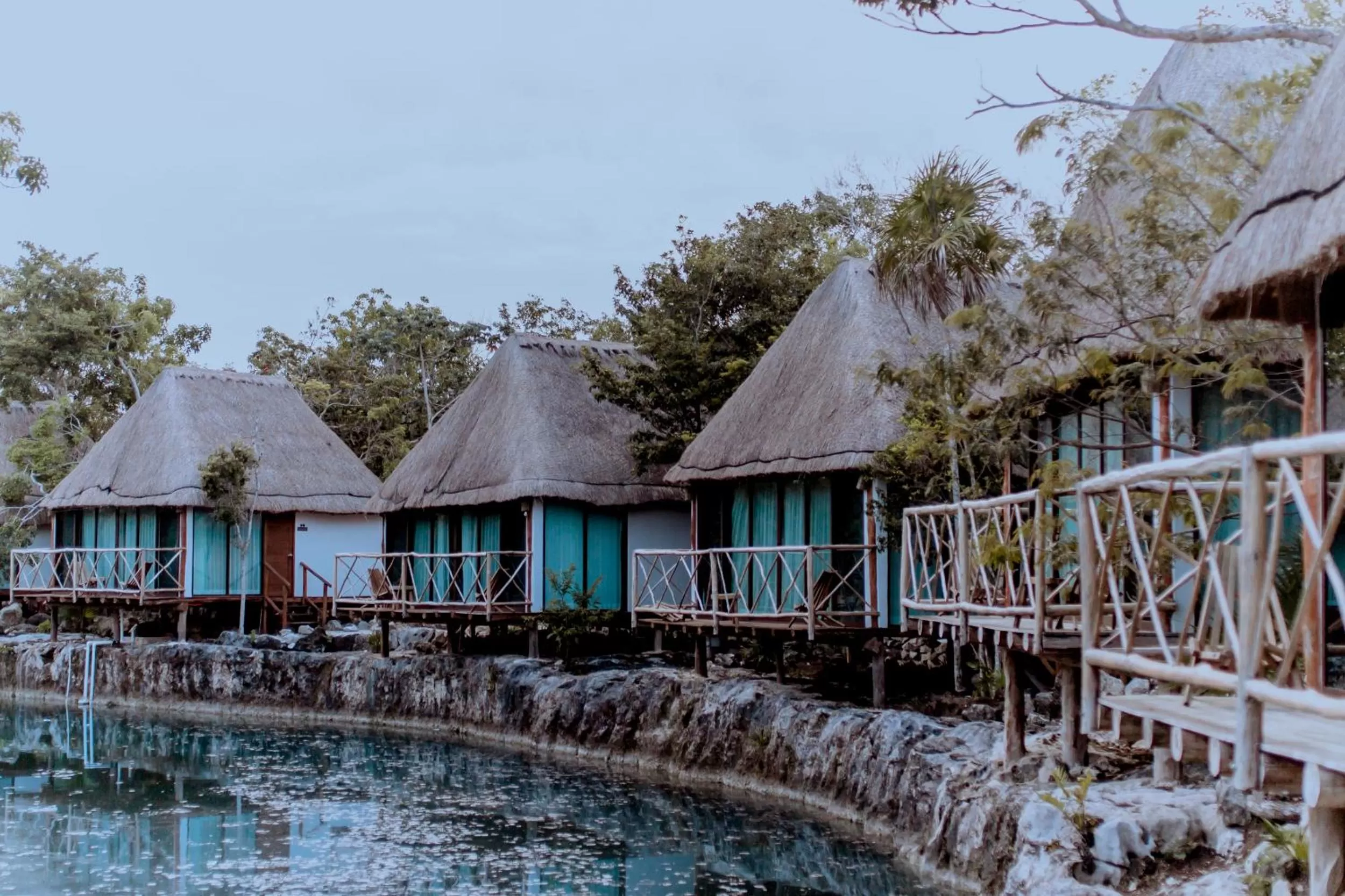 Balcony/Terrace in Zamna eco-lodge Tulum