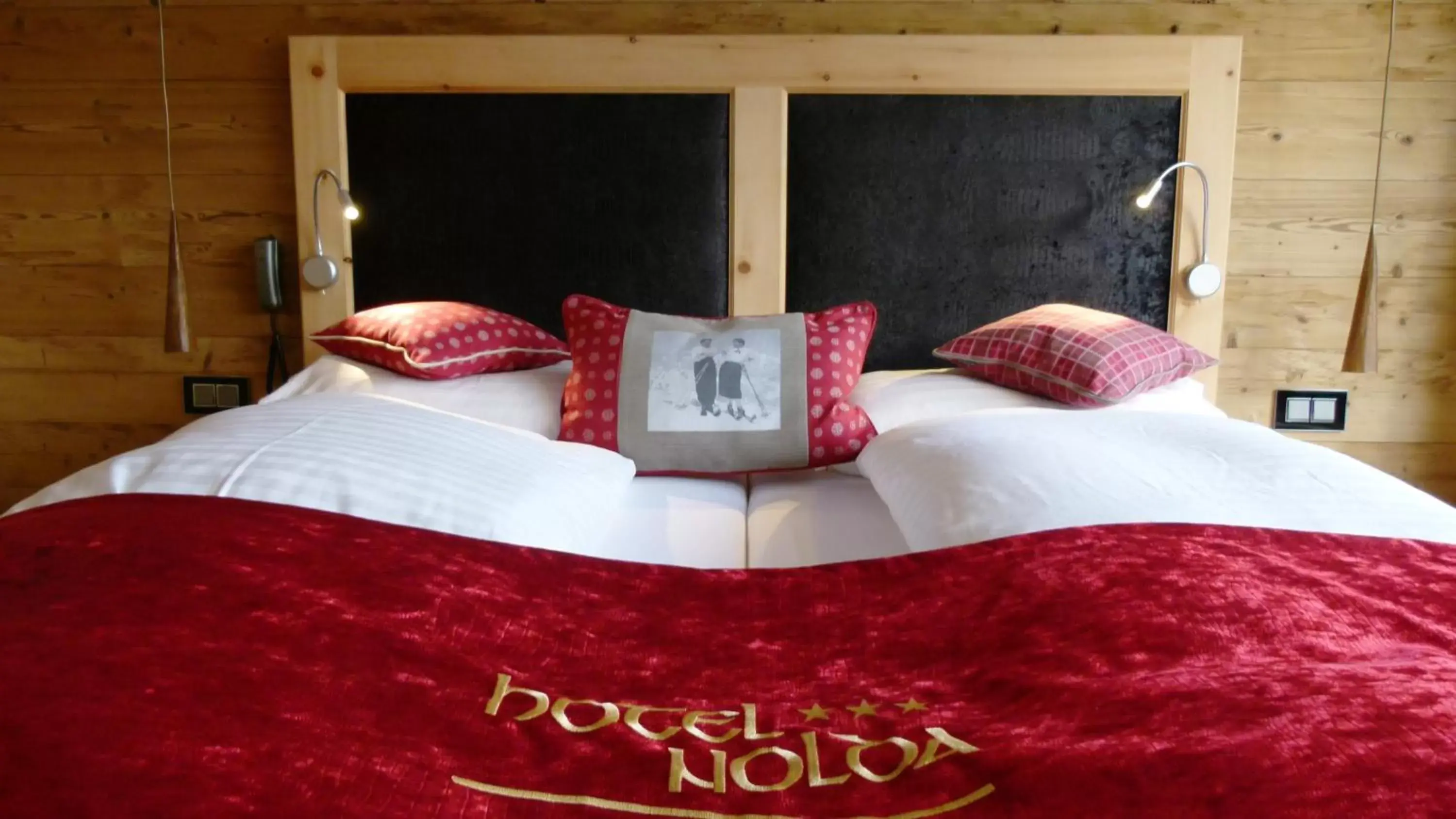 Bed in Hotel Nolda