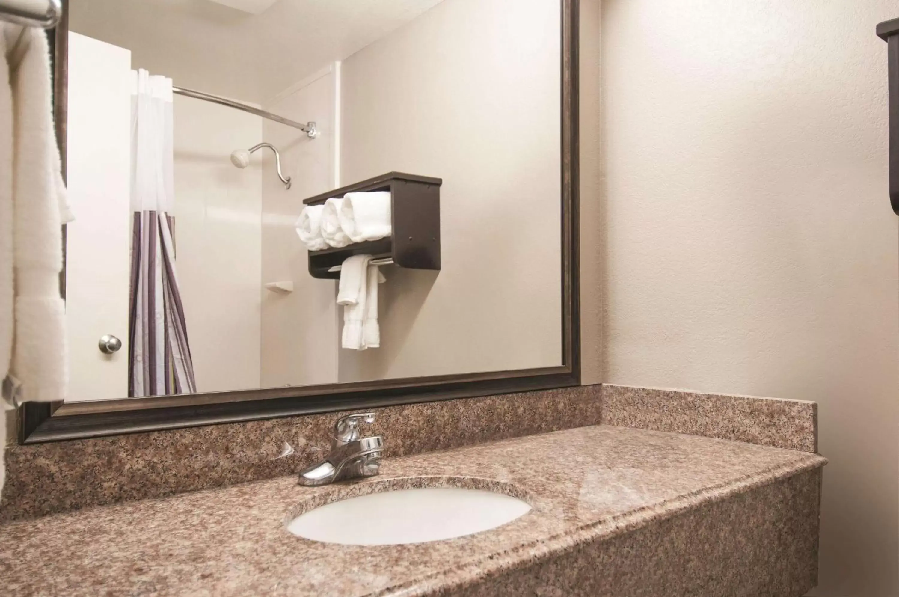 Photo of the whole room, Bathroom in La Quinta Inn by Wyndham San Antonio Brooks City Base