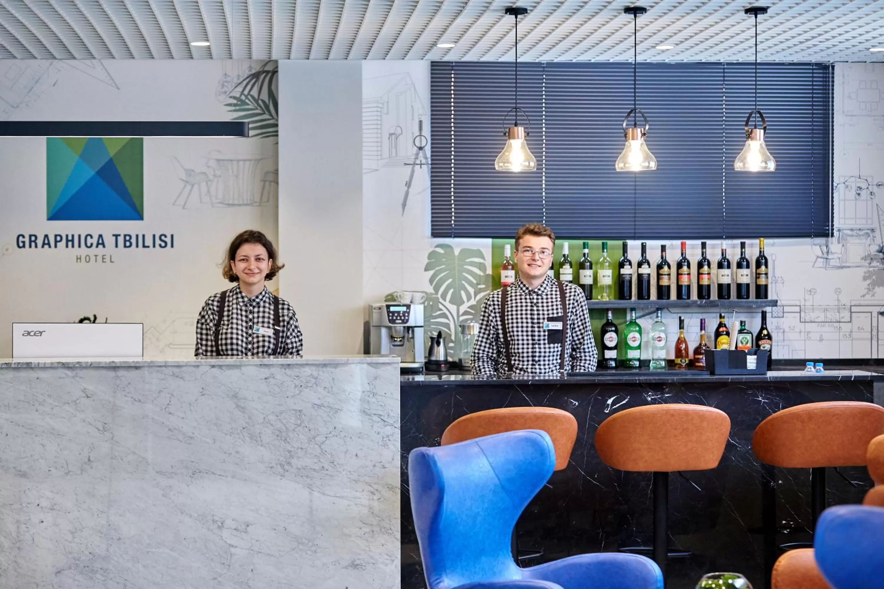 Staff in Graphica Tbilisi Hotel