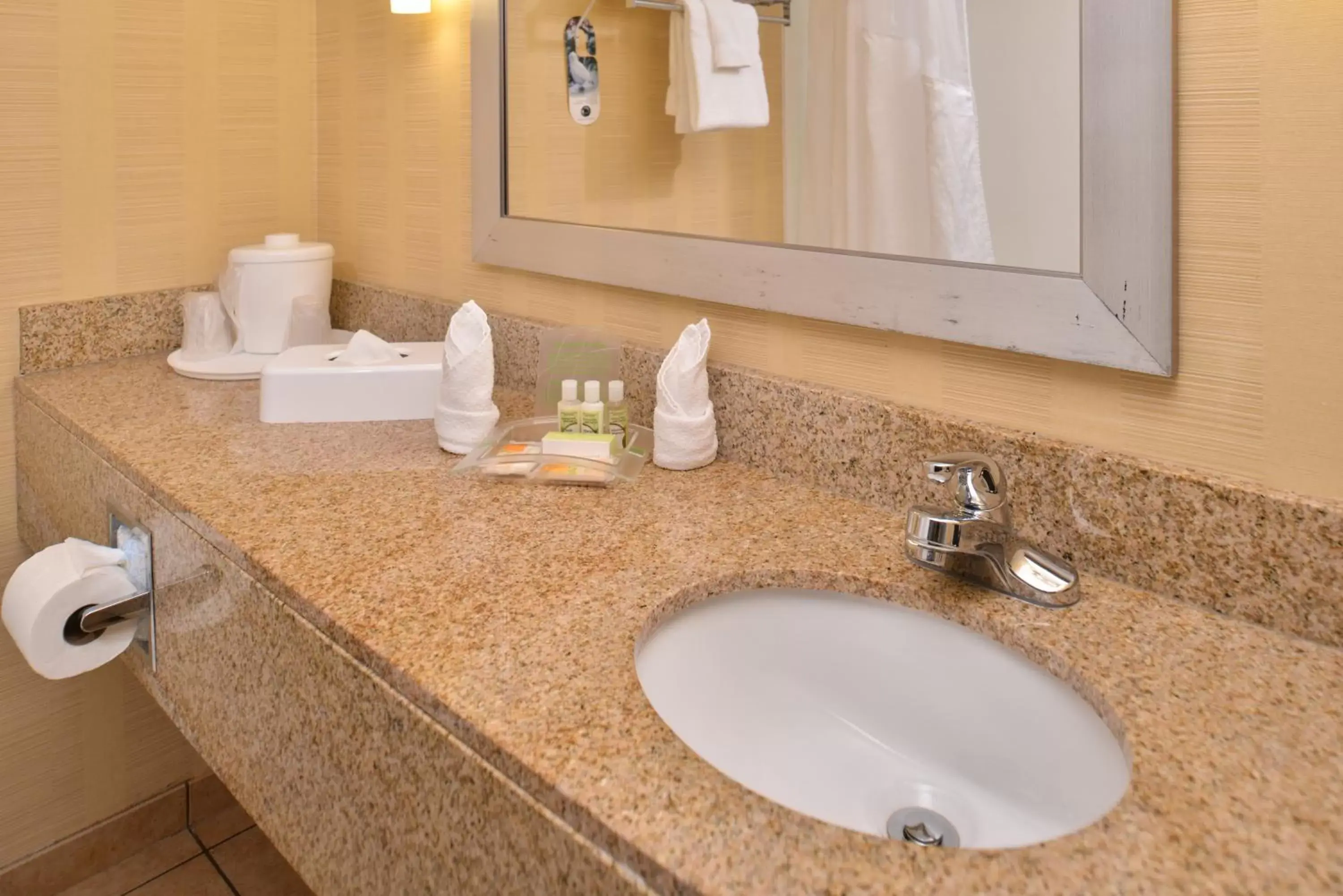 Bathroom in Ramada Plaza by Wyndham Sheridan Hotel & Convention Center Bathroom in Ramada Plaza by Wyndham Sheridan Hotel & Convention Center