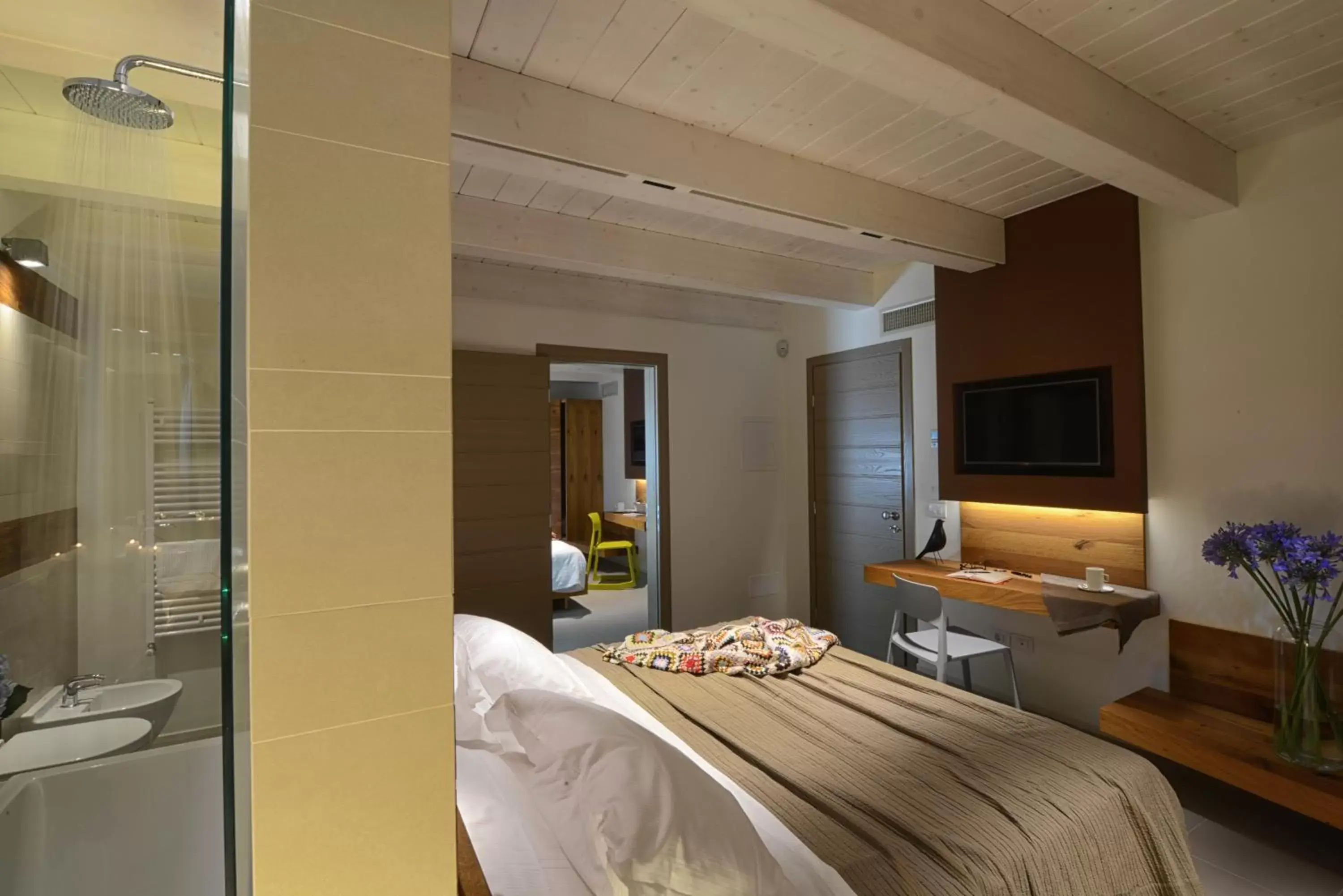 Bedroom, Bed in Resort Il Gallo Senone