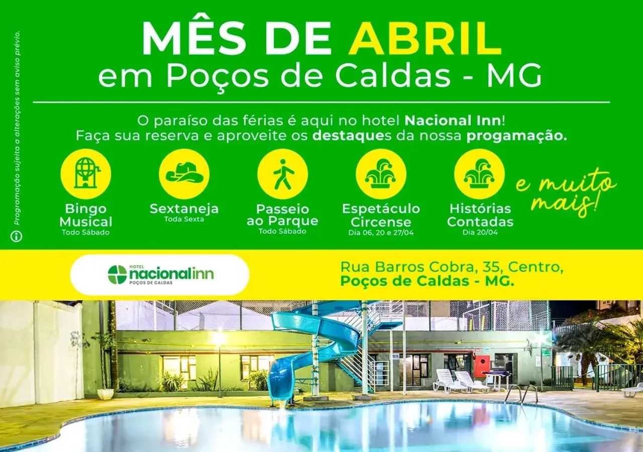 Property building in Nacional Inn Poços de Caldas - Lazer completo e Gastronomia no Centro