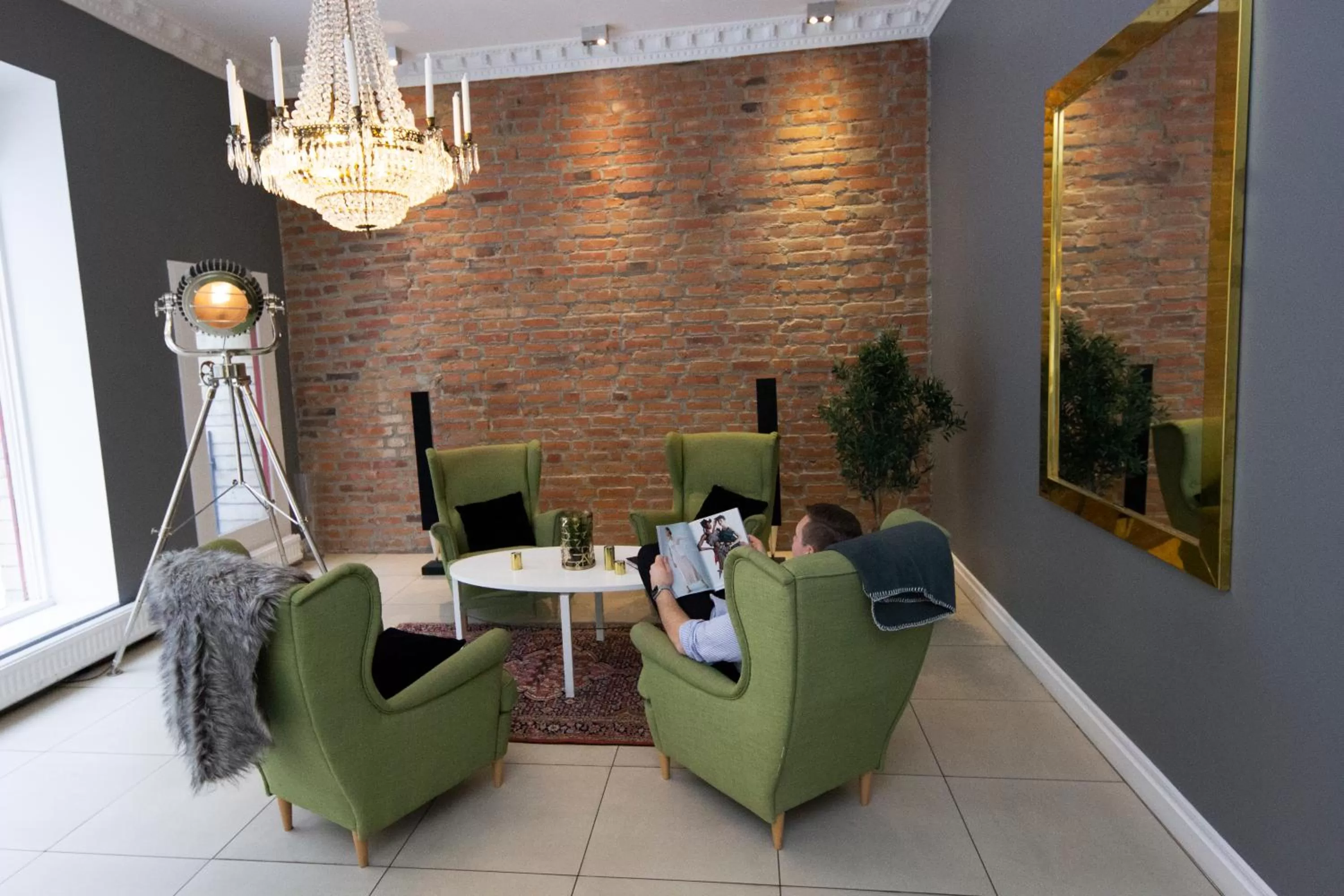 Lobby or reception in Hotell Hjalmar