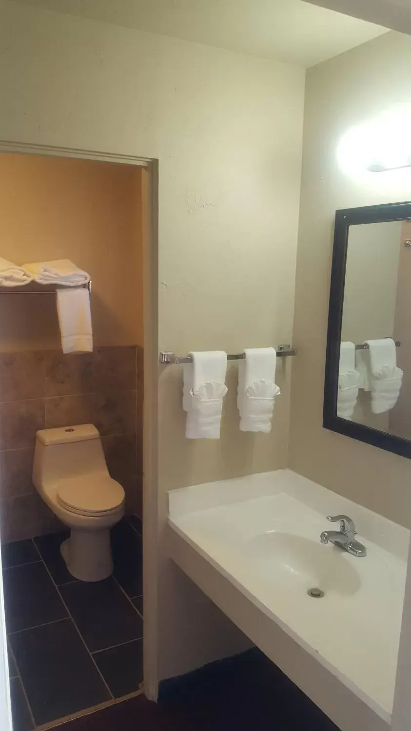 Toilet, Bathroom in Motel Oasis