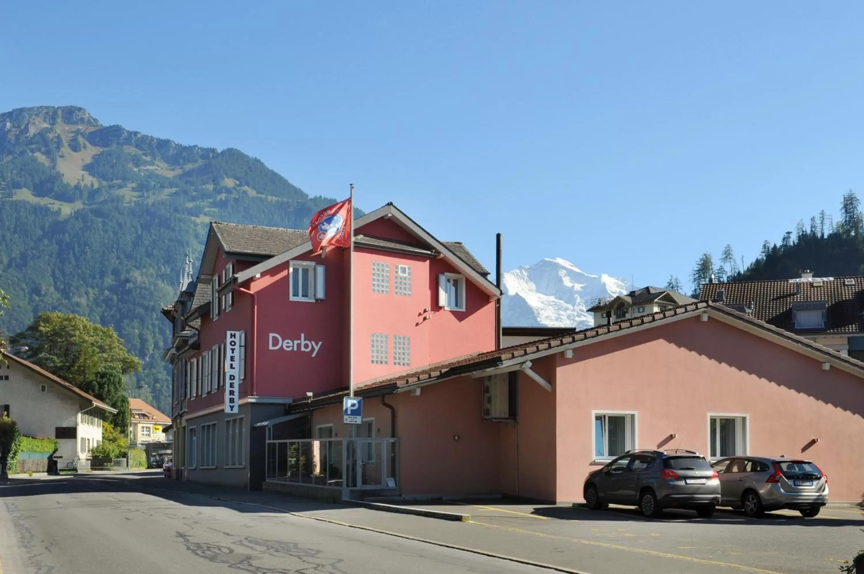 Facade/entrance, Property Building in Hotel Derby Interlaken - Action & Relax Hub