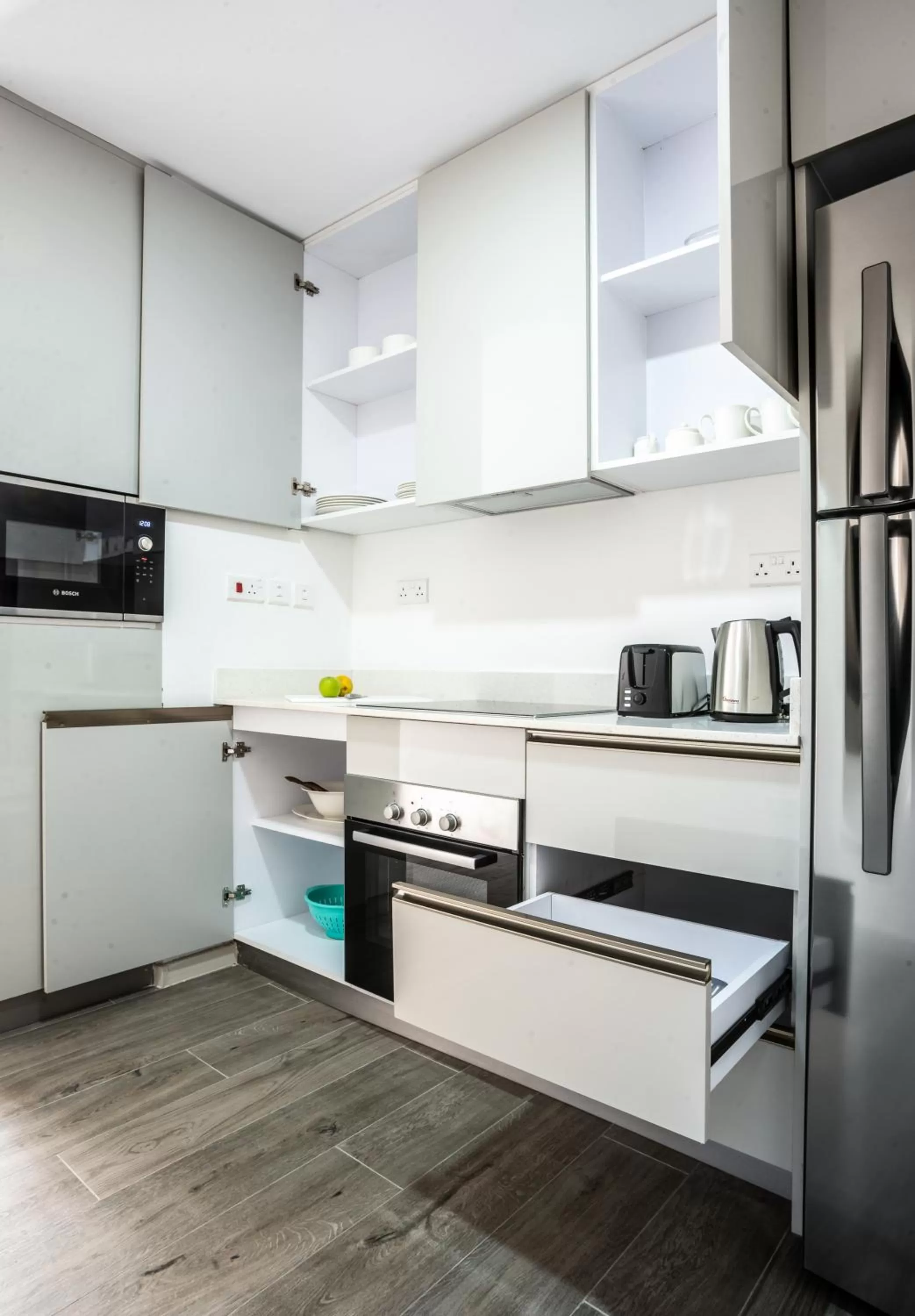 Kitchen or kitchenette in Yaya Hotel & Apartments