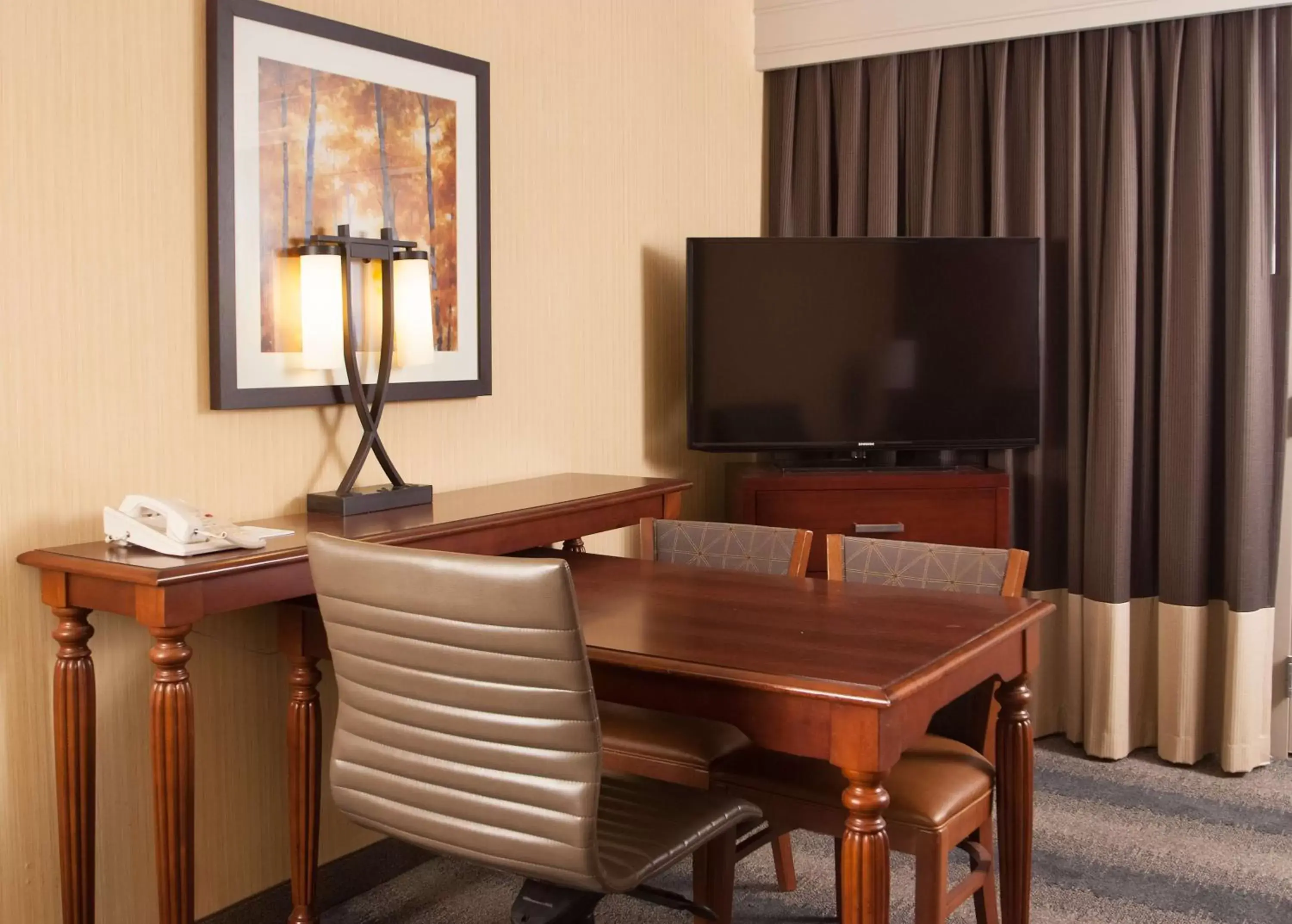 Bed, TV/Entertainment Center in Embassy Suites by Hilton Bloomington/Minneapolis