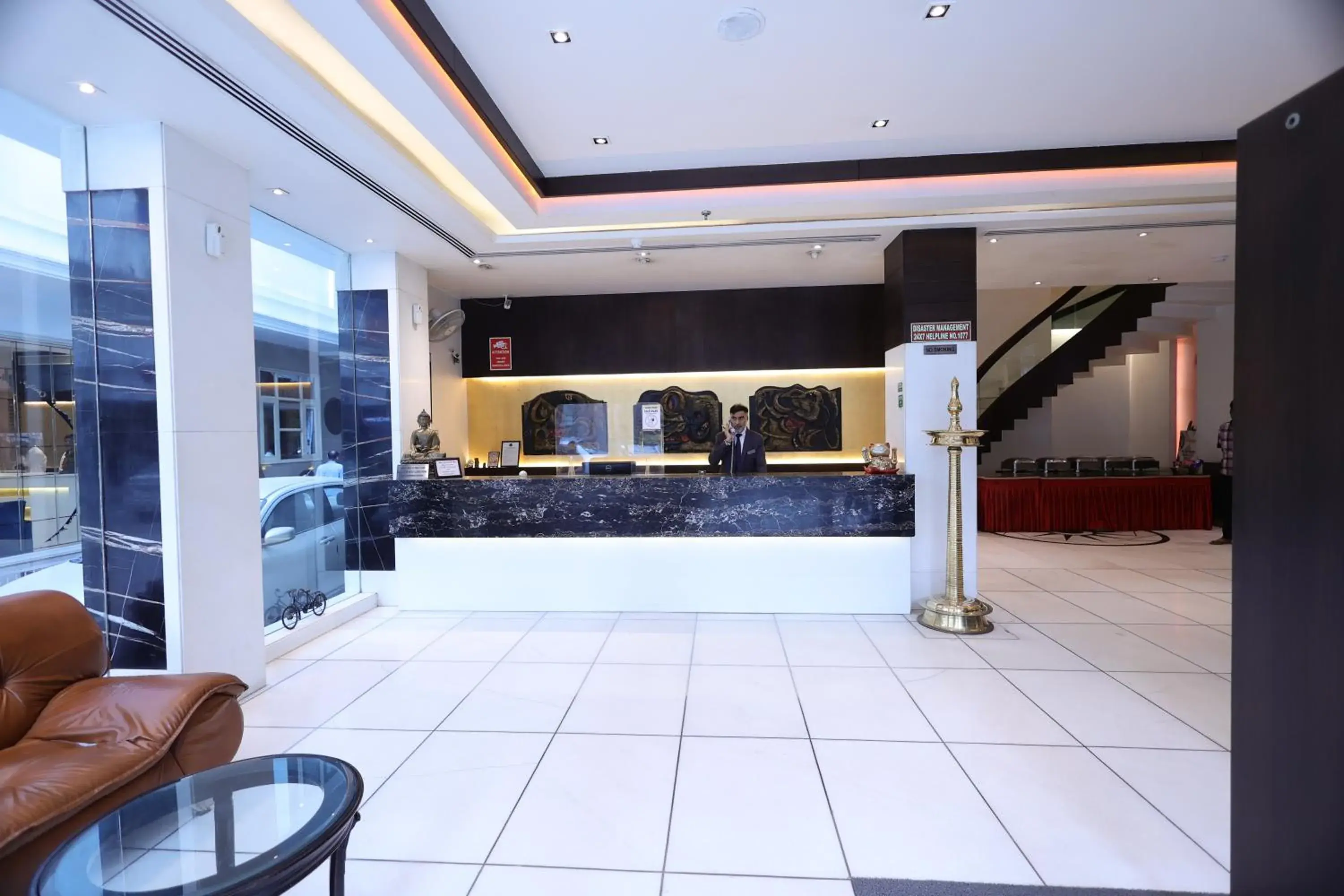 Lobby or reception in Hotel GODWIN DELUXE - New Delhi Railway Station - Paharganj