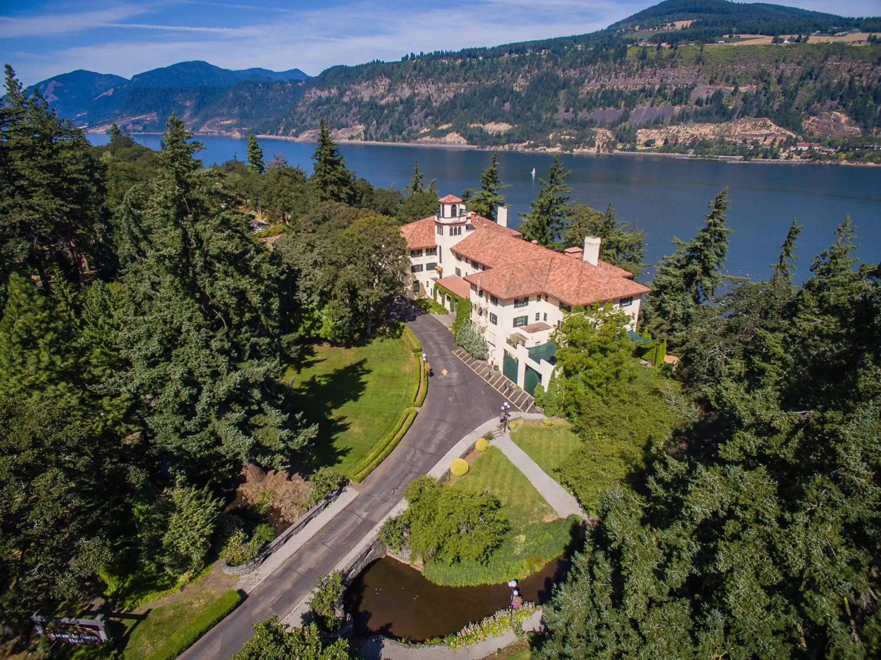 Property building, Bird's-eye View in Columbia Gorge Hotel & Spa