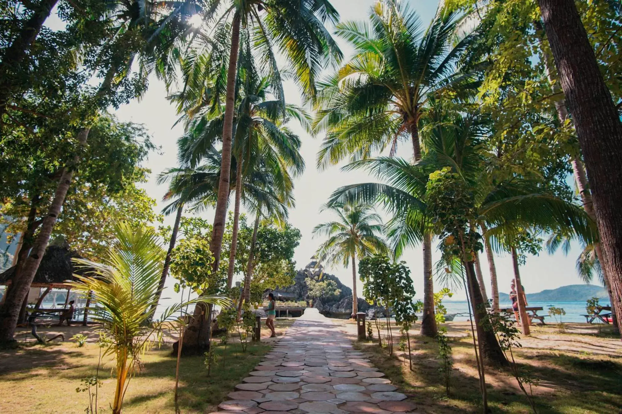 Garden in Sangat Island Dive Resort