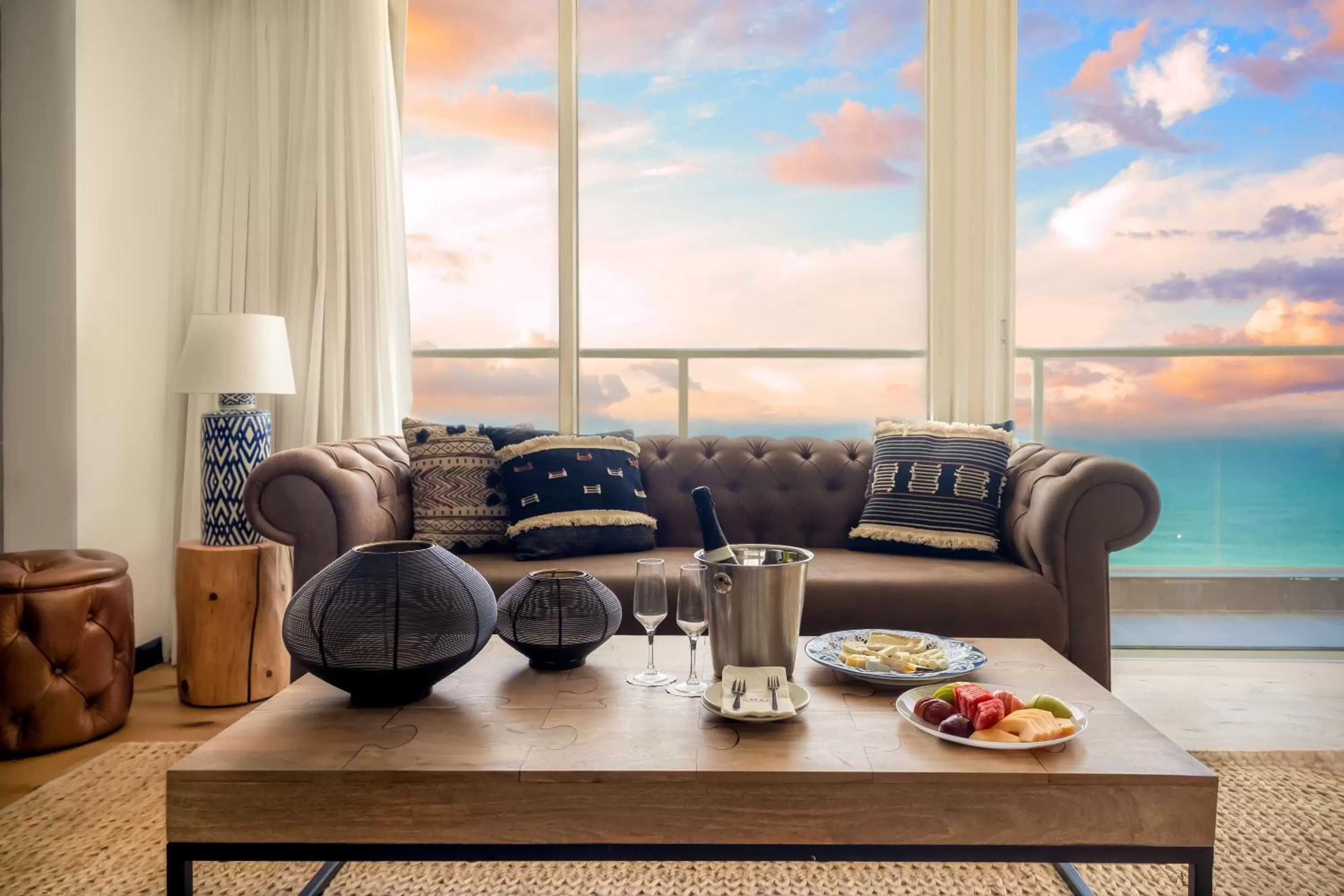 Living room in Resort Hadera by Jacob Hotels