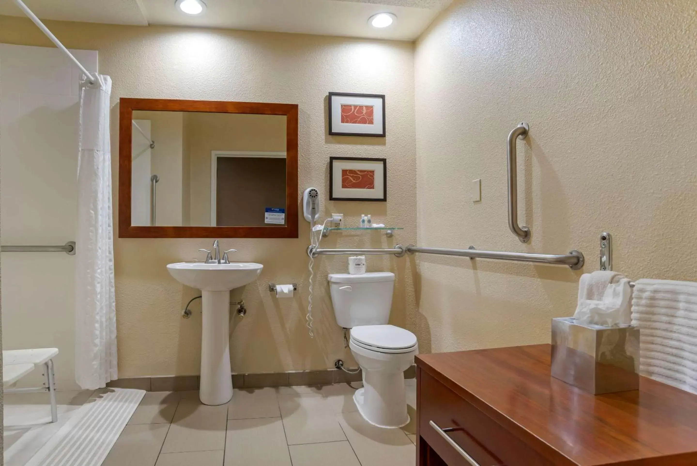 Bathroom in Comfort Suites Hattiesburg