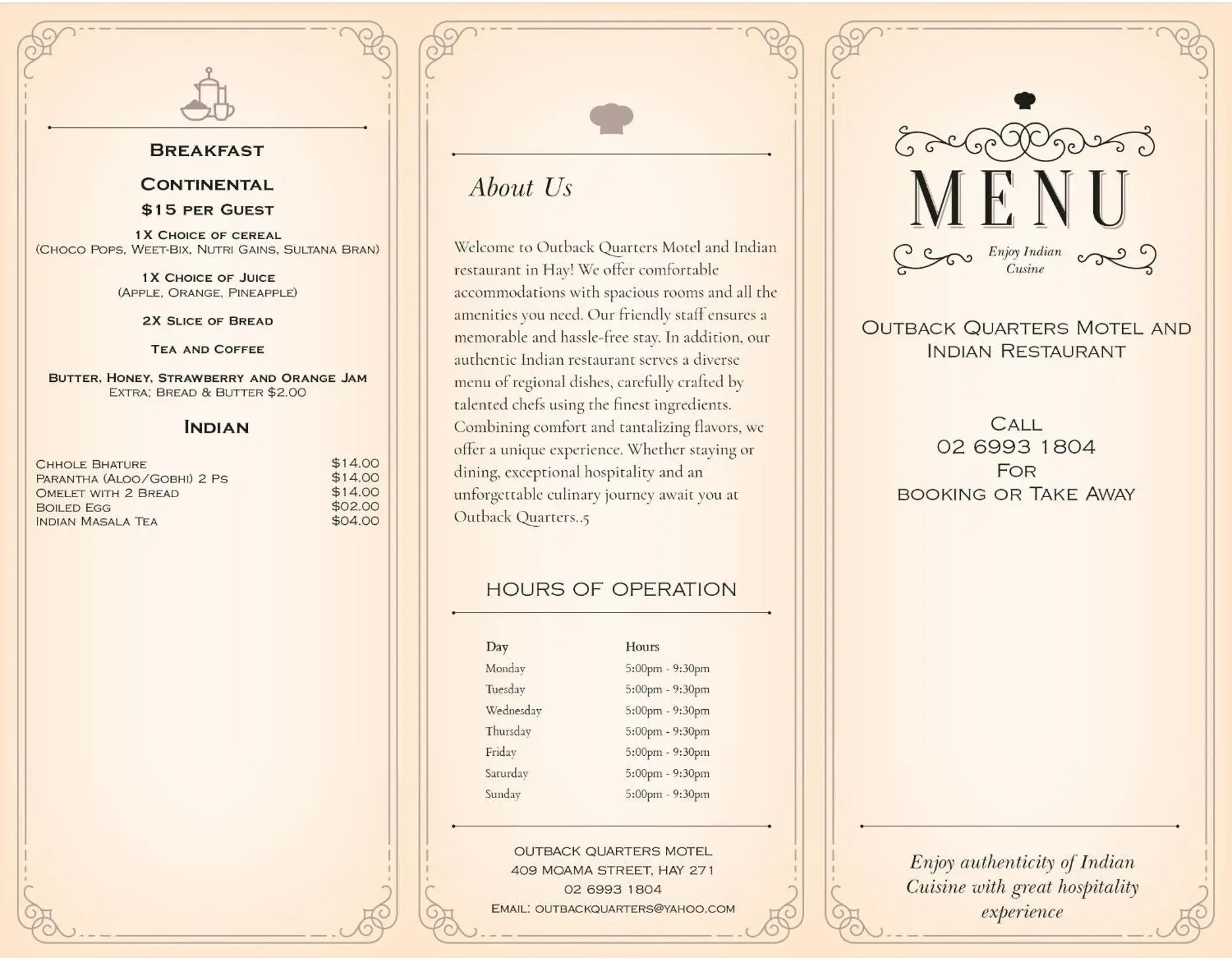 Restaurant/places to eat in Outback Quarters Motel Hay and Restaurant Restaurant/places to eat in Outback Quarters Motel Hay and Restaurant