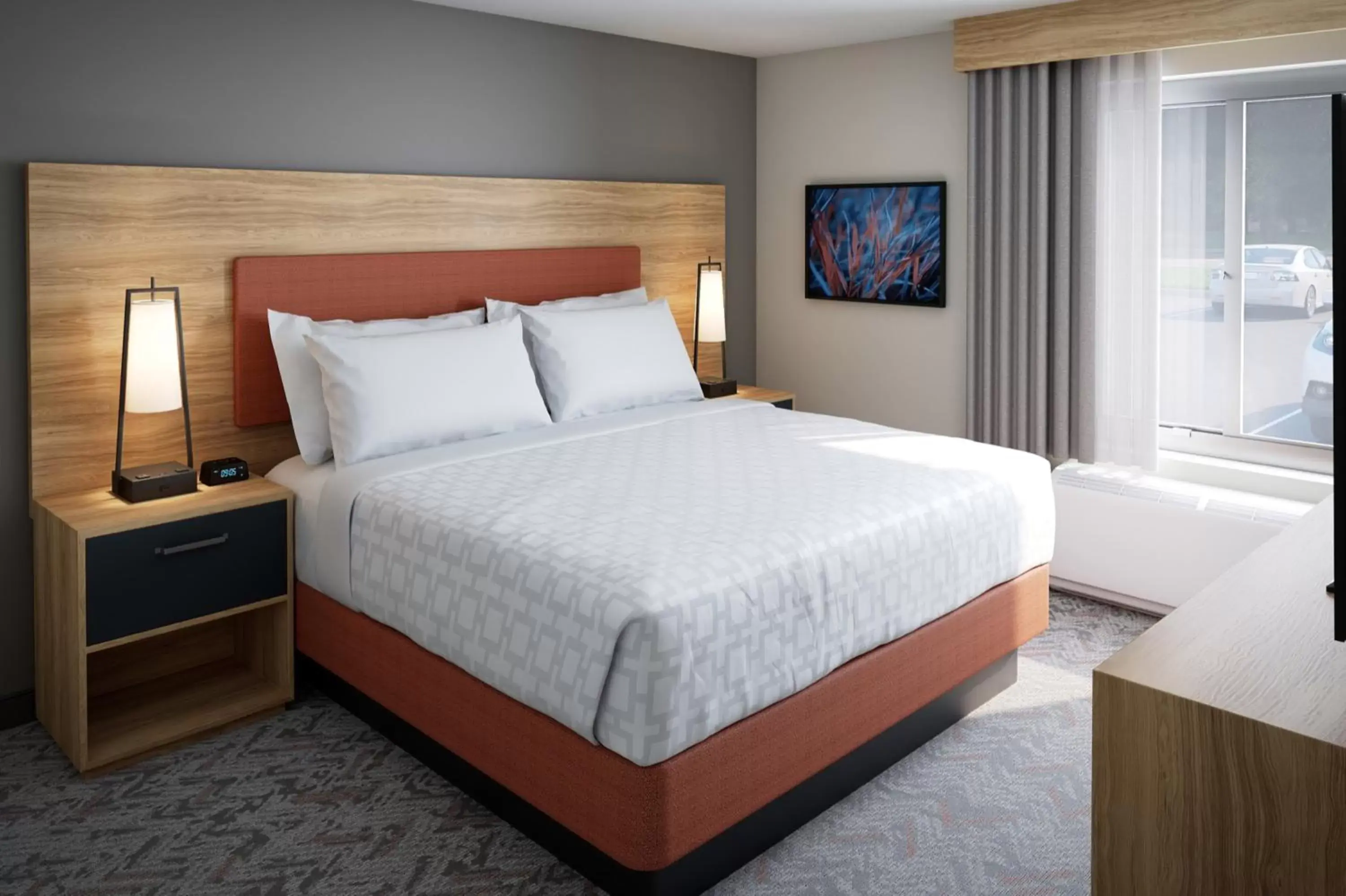 Bed in Candlewood Suites - Detroit - Auburn Hills, an IHG Hotel