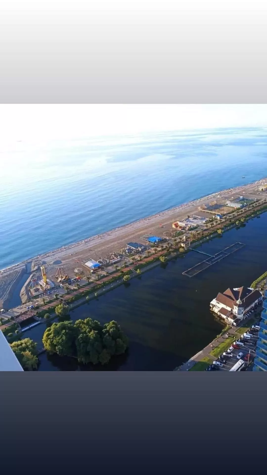 Bird's-eye View in Orbi City Batumi Black Sea Arena