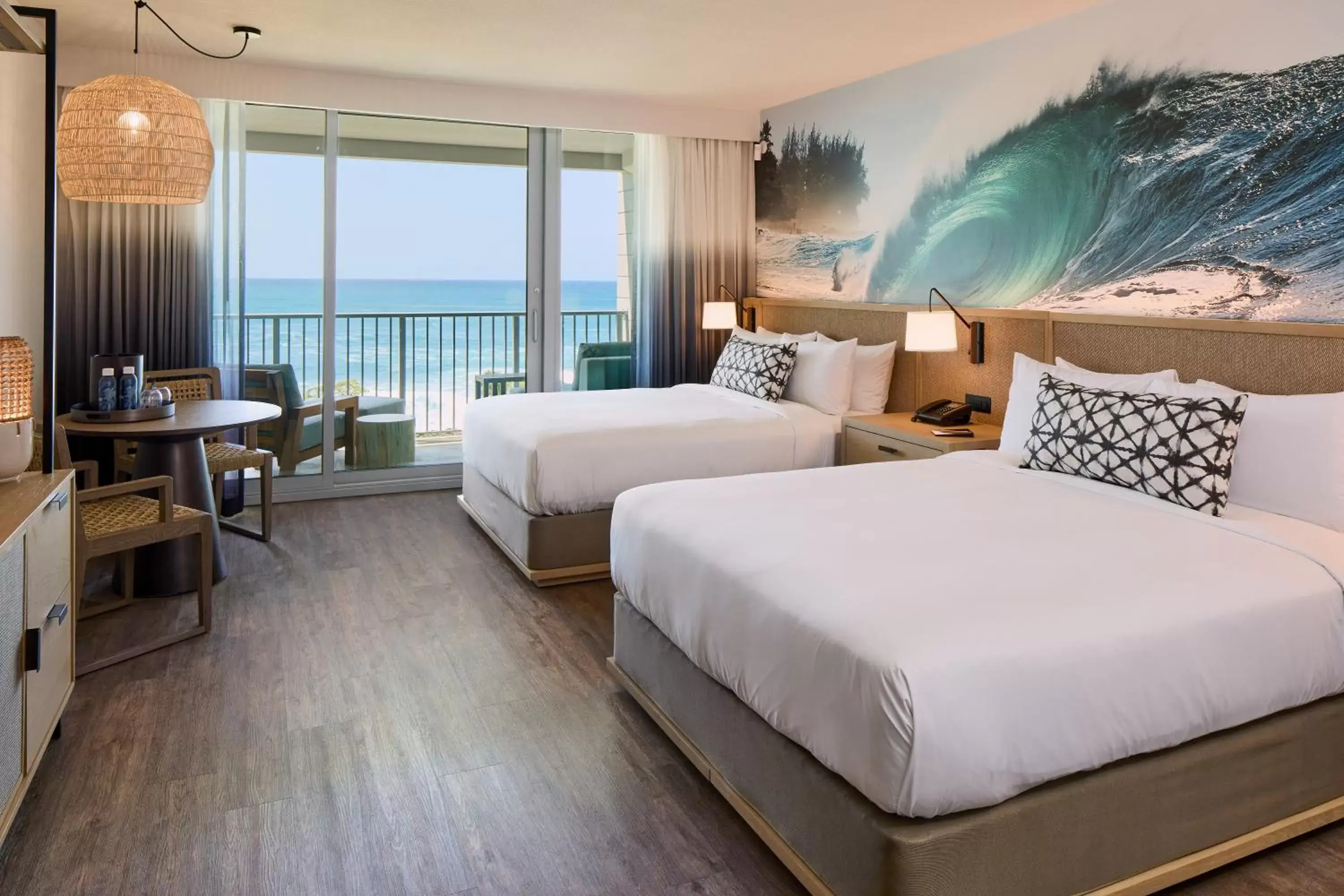 Bed, Sea View in Turtle Bay Resort