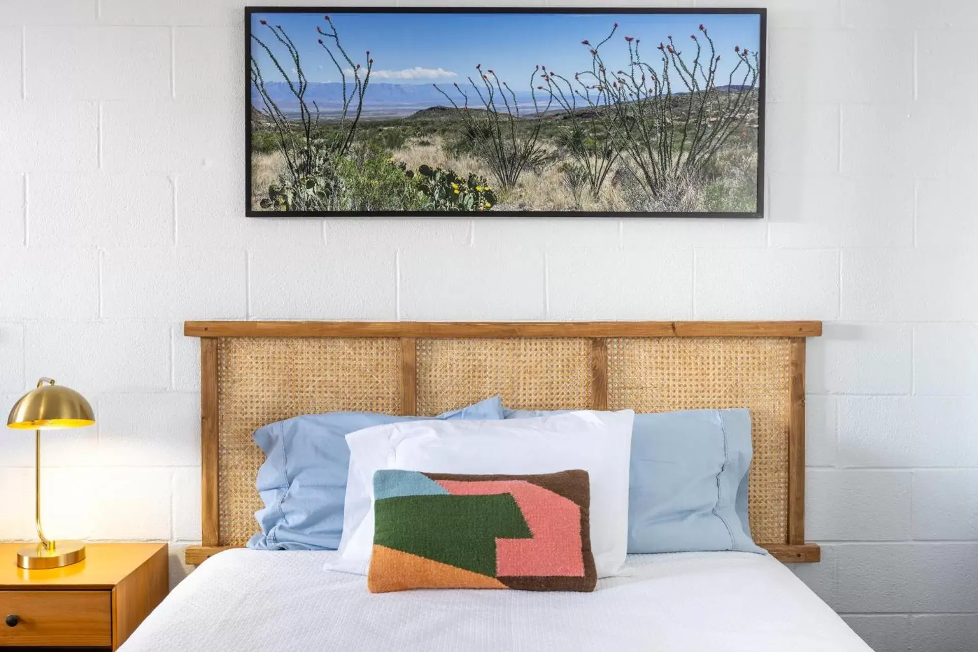 Bed in Desert Air Motel