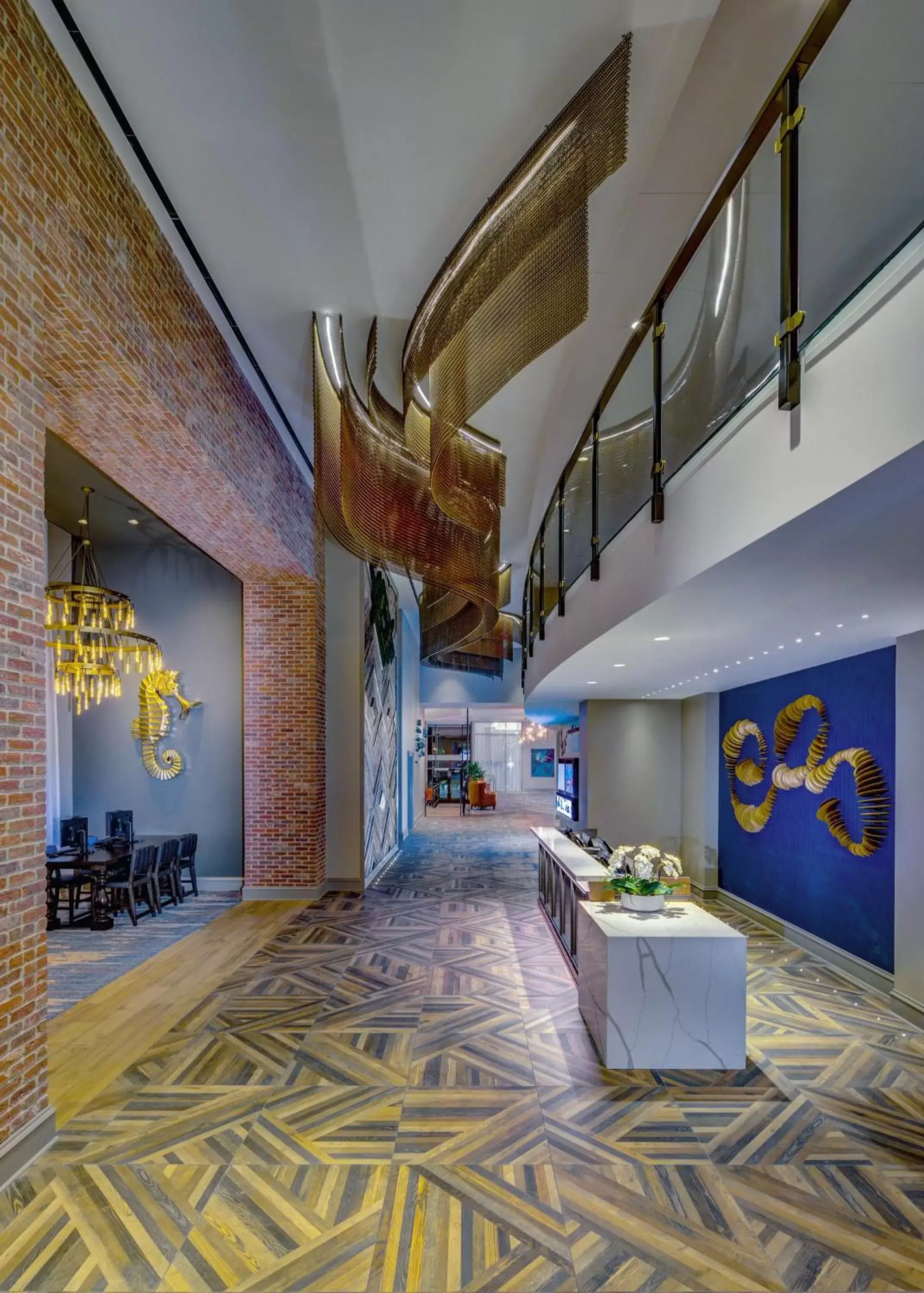 Lobby or reception in Embassy Suites By Hilton Virginia Beach Oceanfront Resort