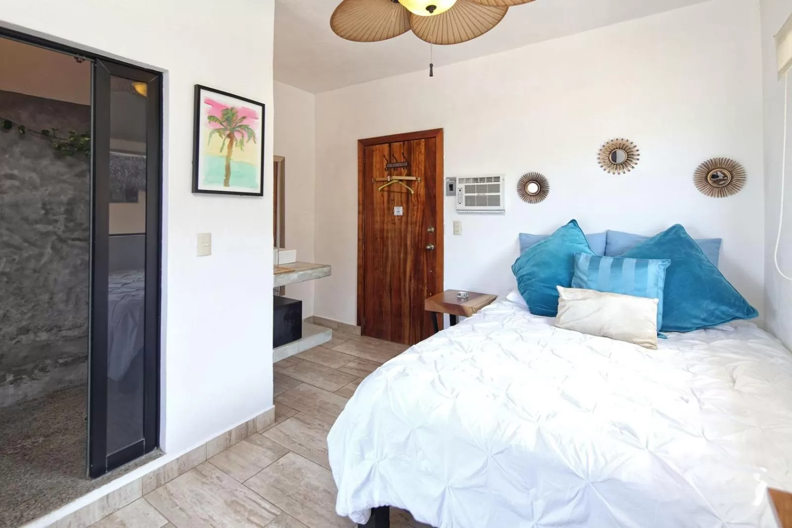 Bed in Hotel Vista Oceana Sayulita