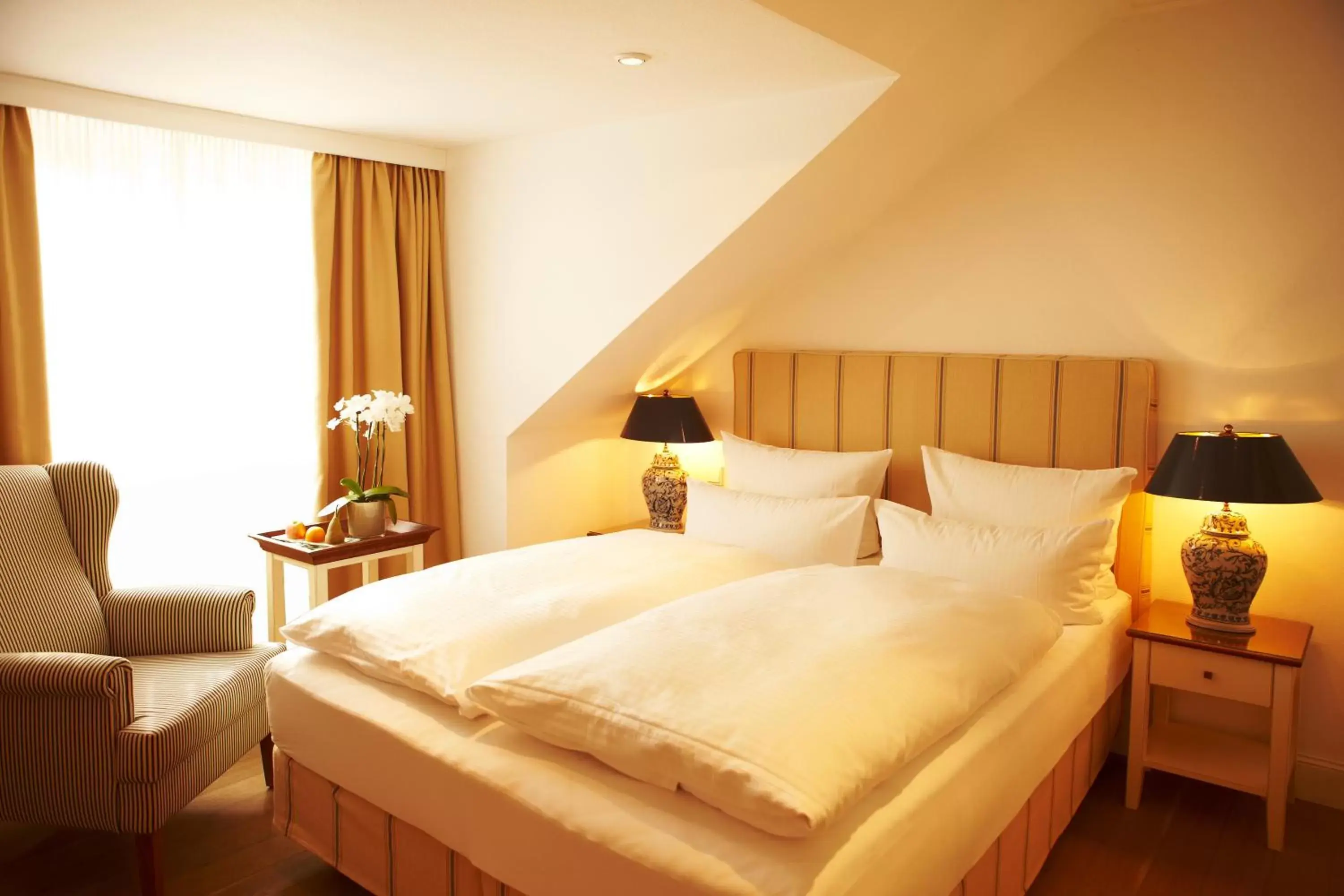 Bed in Romantik Hotel Fuchsbau