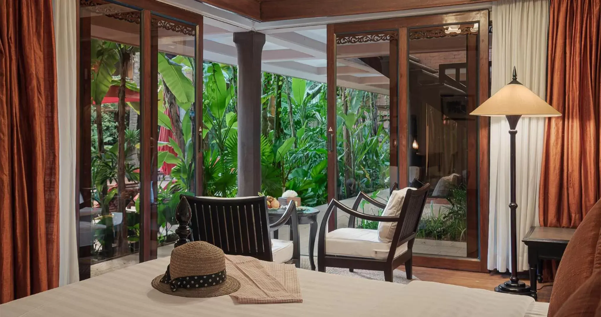 Seating area in Angkor Village Hotel