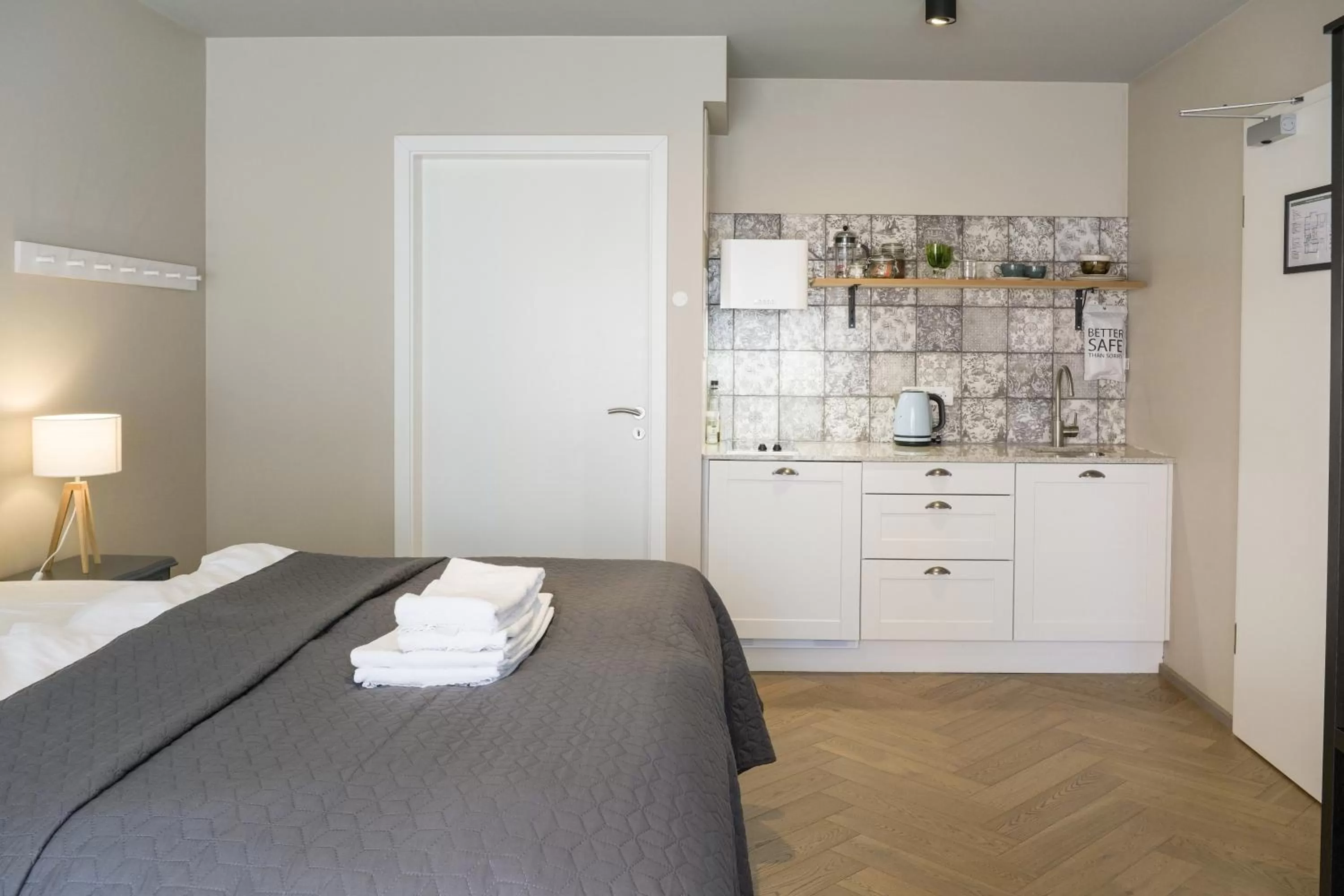 Bed in Saga Studios by Heimaleiga