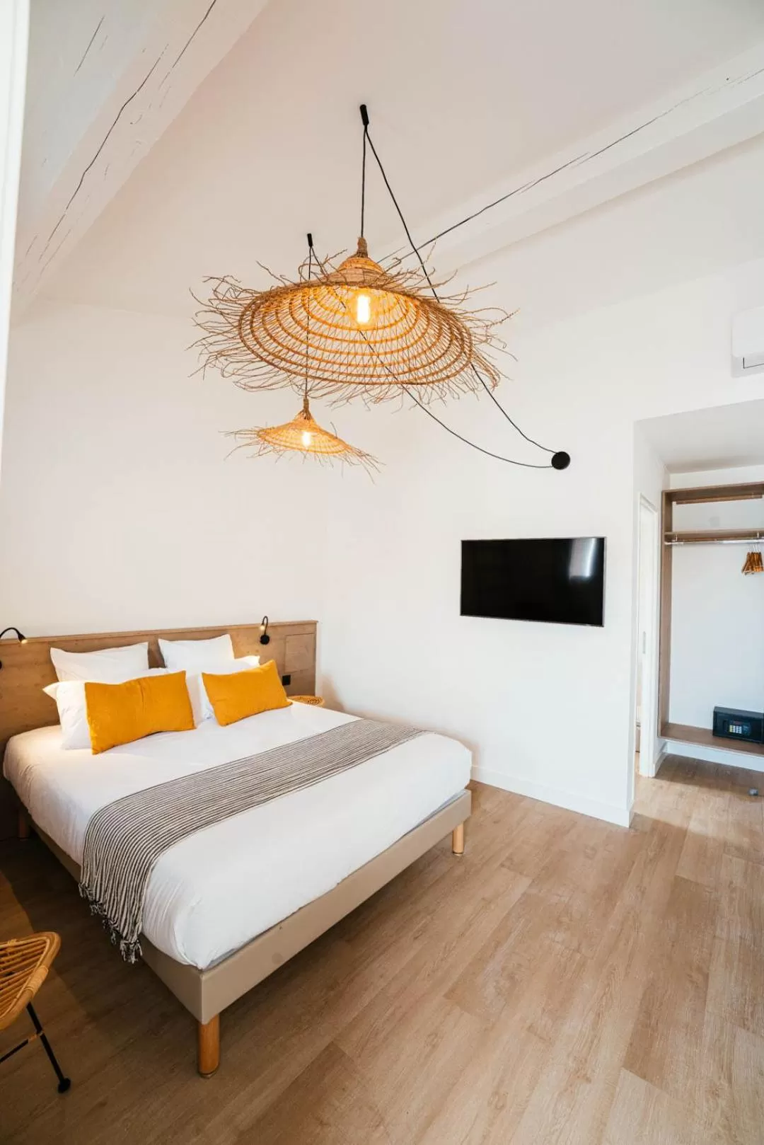 Bed in Hôtel Casa Marina