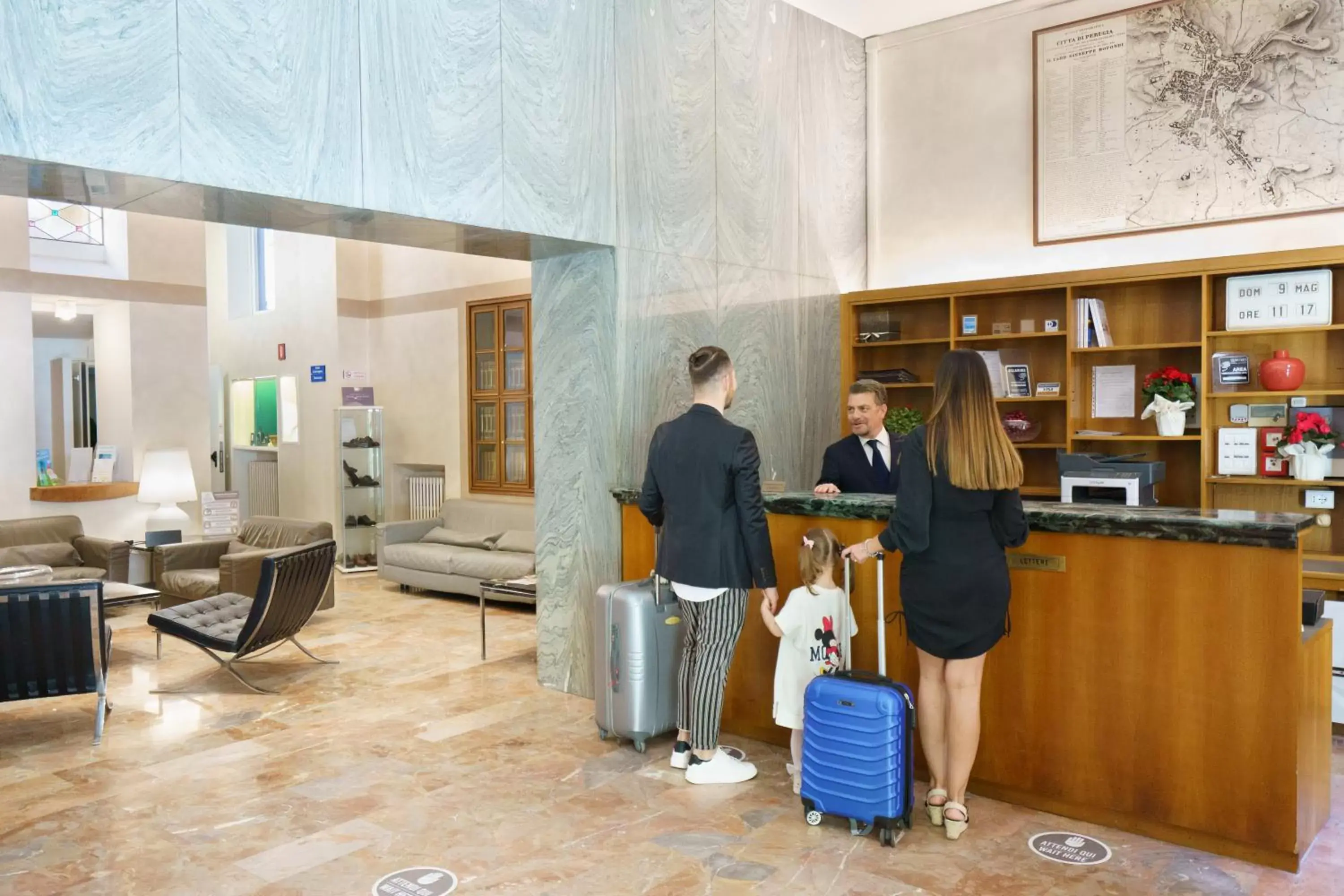 Lobby or reception in Hotel La Rosetta