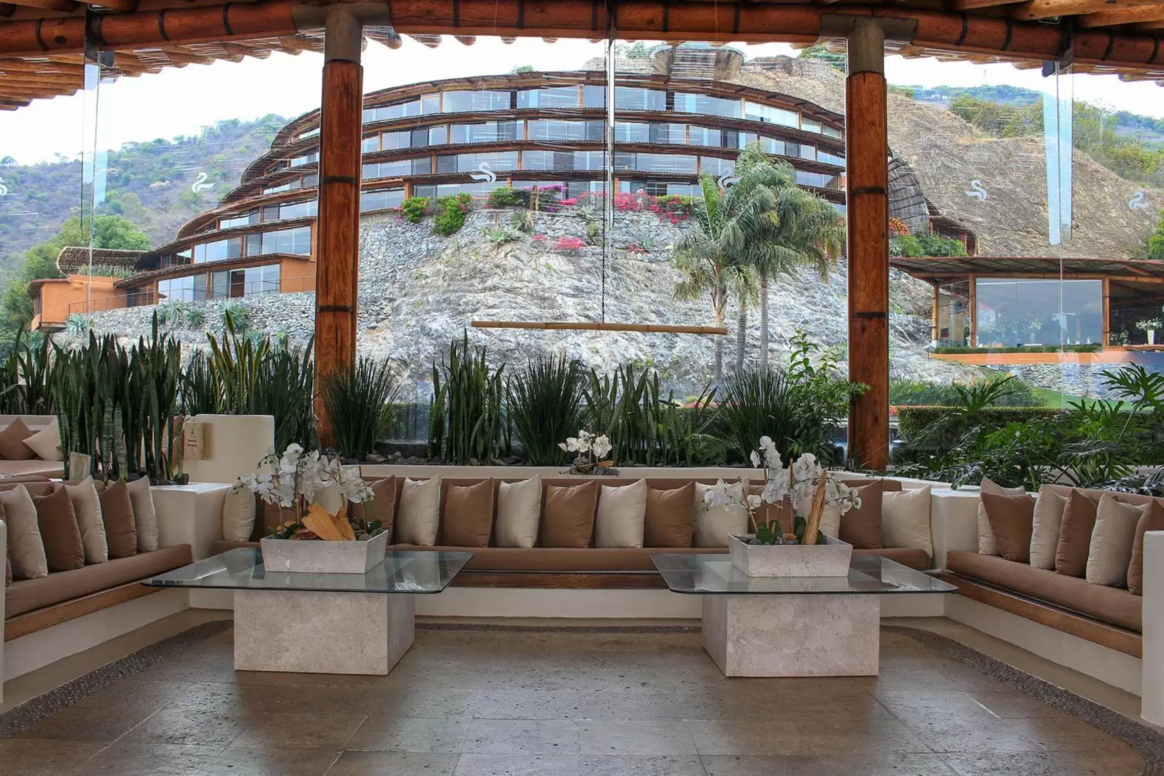 Communal lounge/ TV room, Patio/Outdoor Area in El Santuario Resort & Spa