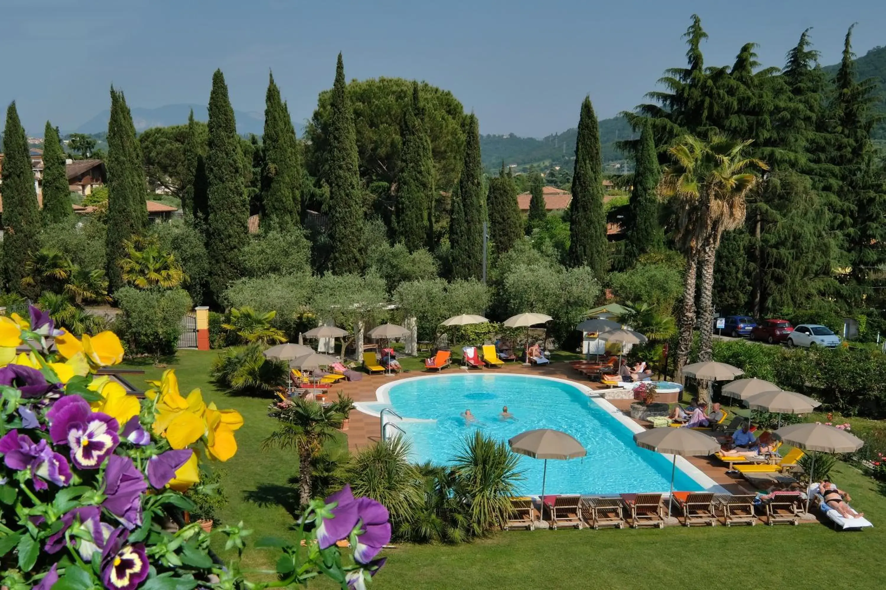 Bird's eye view, Pool View in Villa Madrina Wellness Resort Hotel