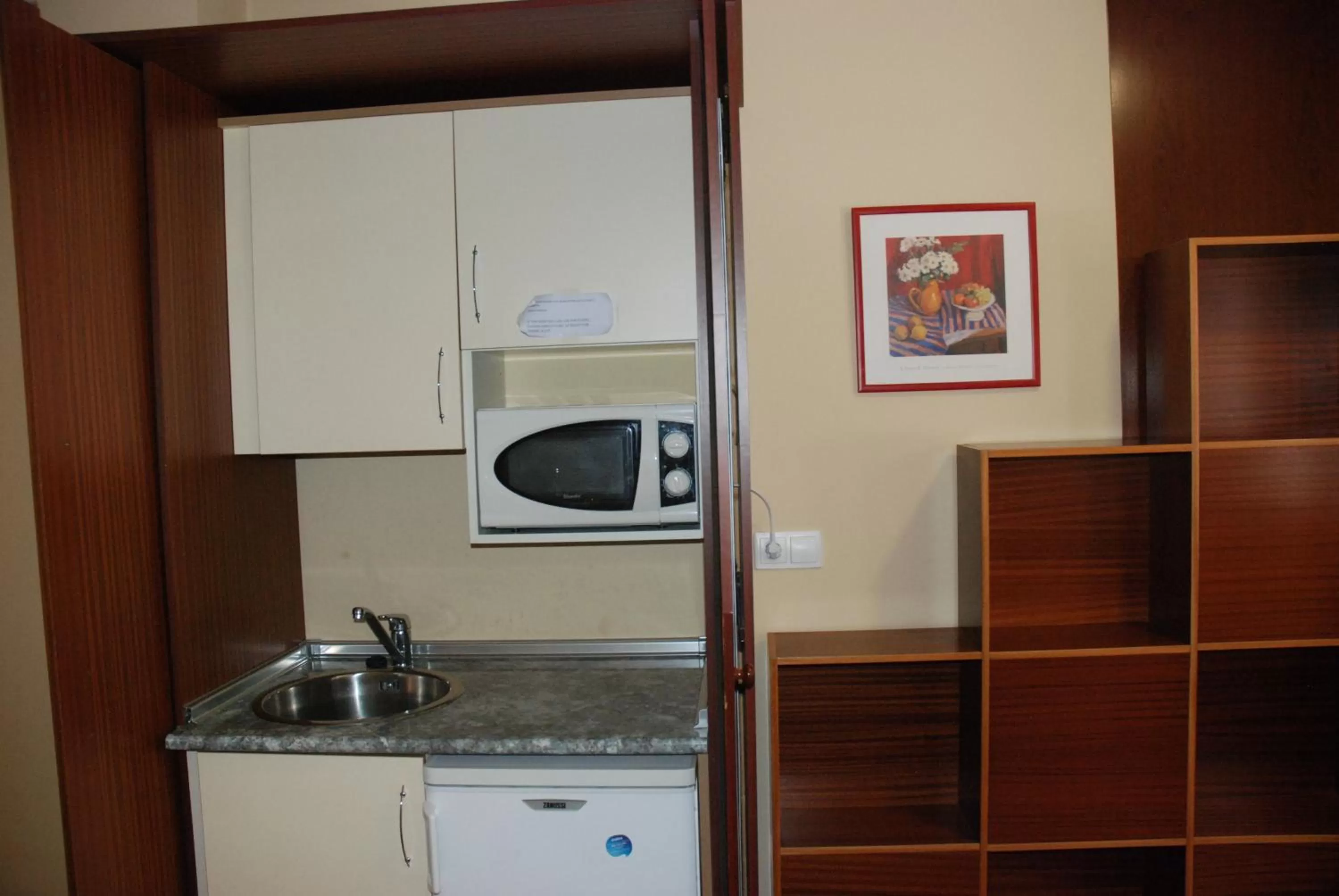 Kitchen/Kitchenette in Apartahotel FC Catedral
