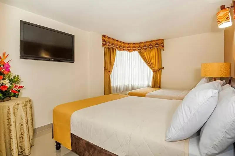 Bed in Hotel Bogotá Gran Marquez