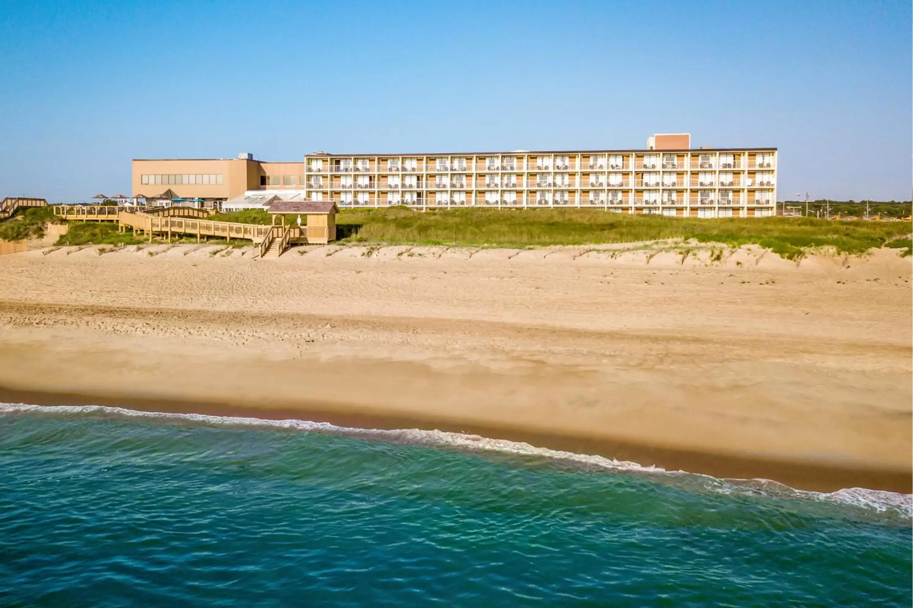 Property building, Beach in Ramada Plaza by Wyndham Nags Head Oceanfront