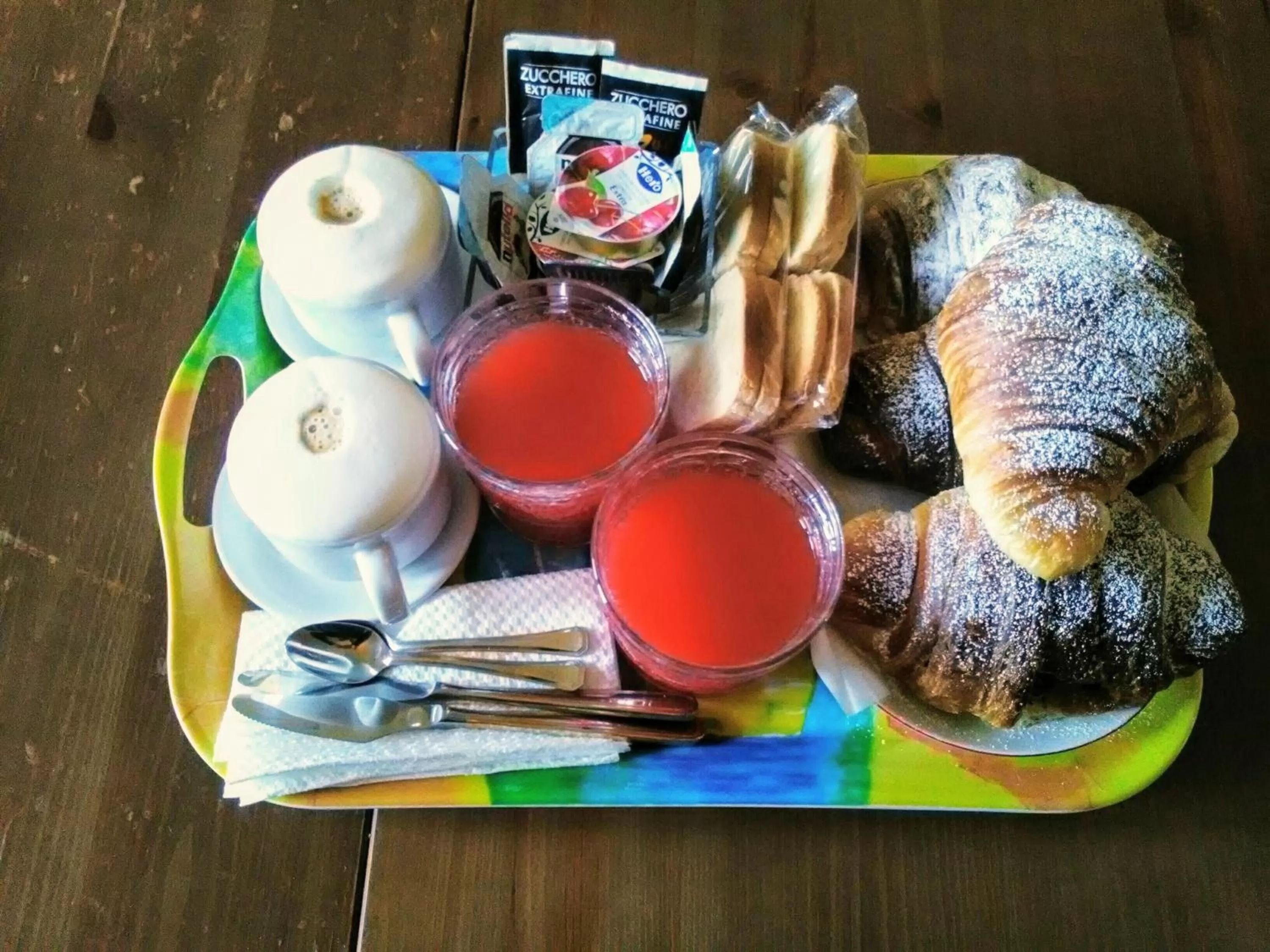 Italian breakfast in Villaggio dei Balocchi