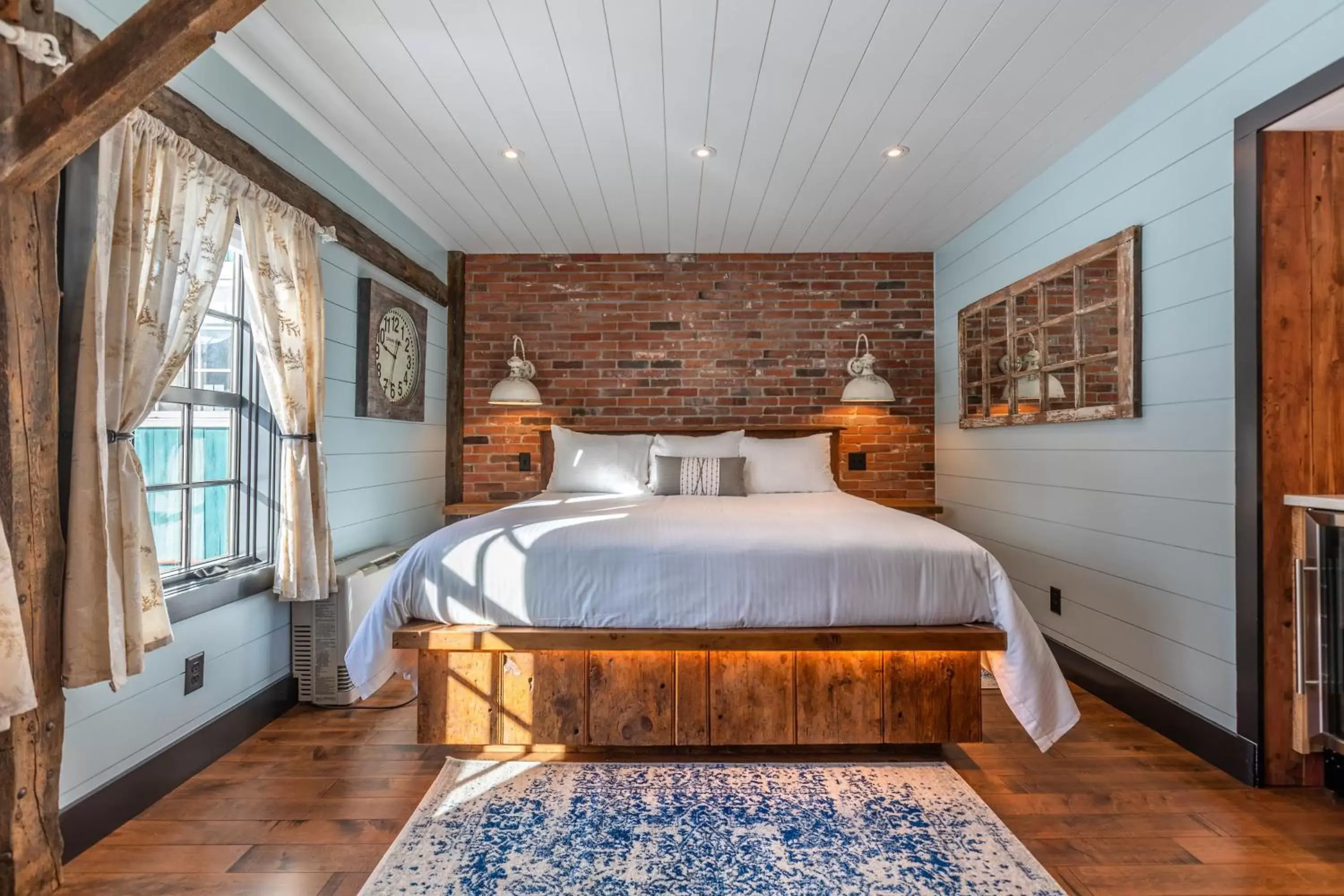 Bed in The Barnstead Inn