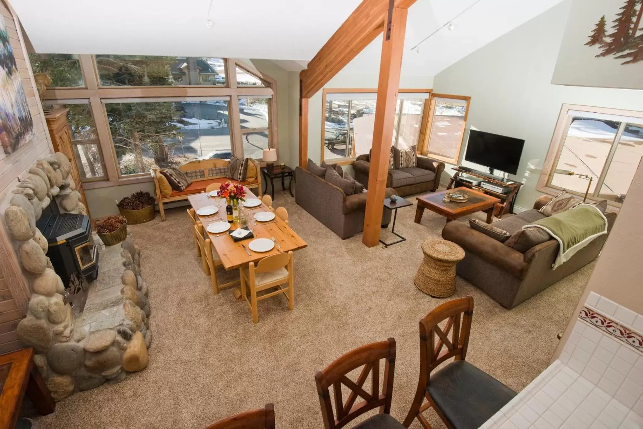 Living room in Kirkwood Mountain Resort Properties