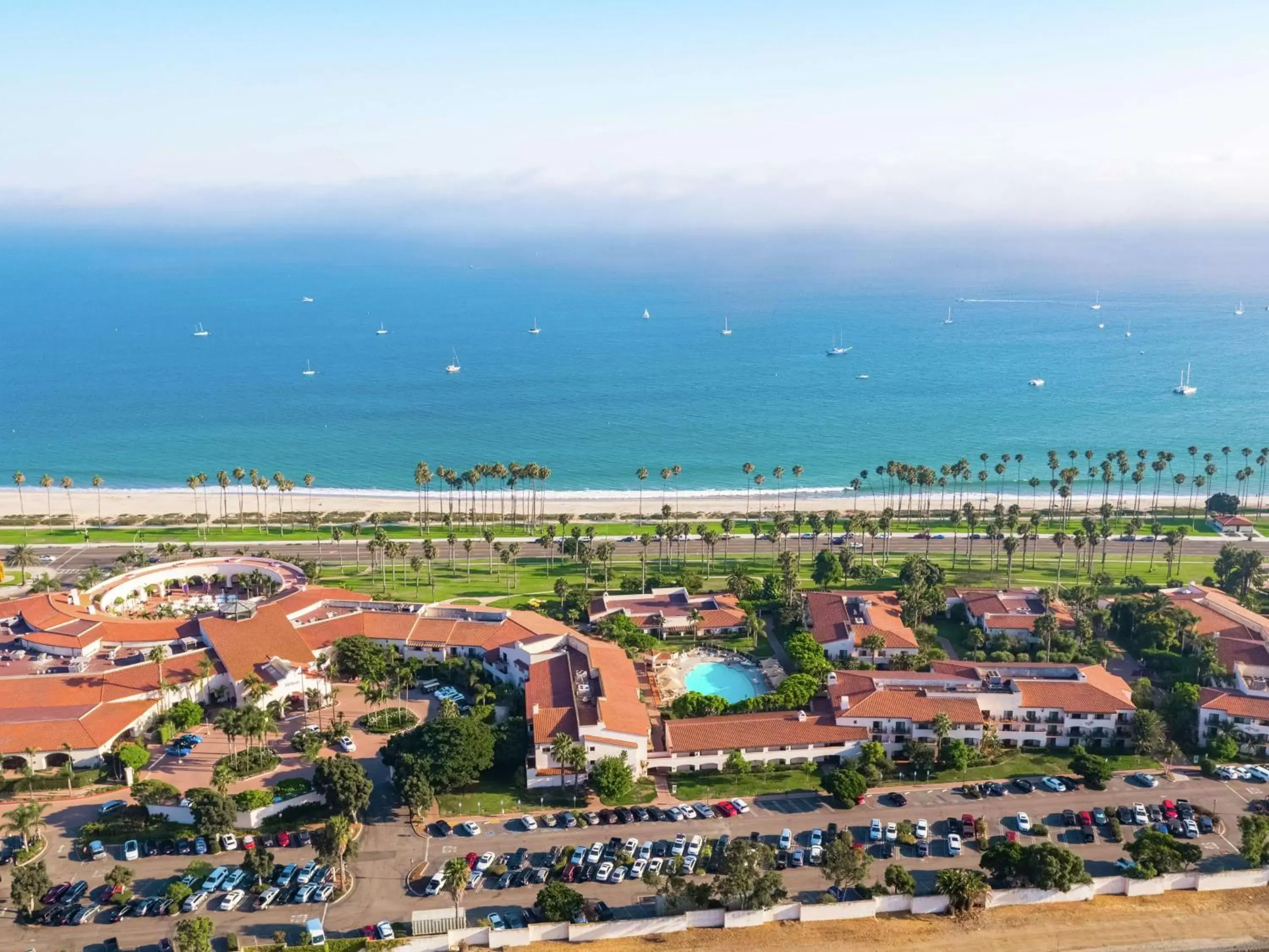 Property building, Bird's-eye View in Hilton Santa Barbara Beachfront Resort