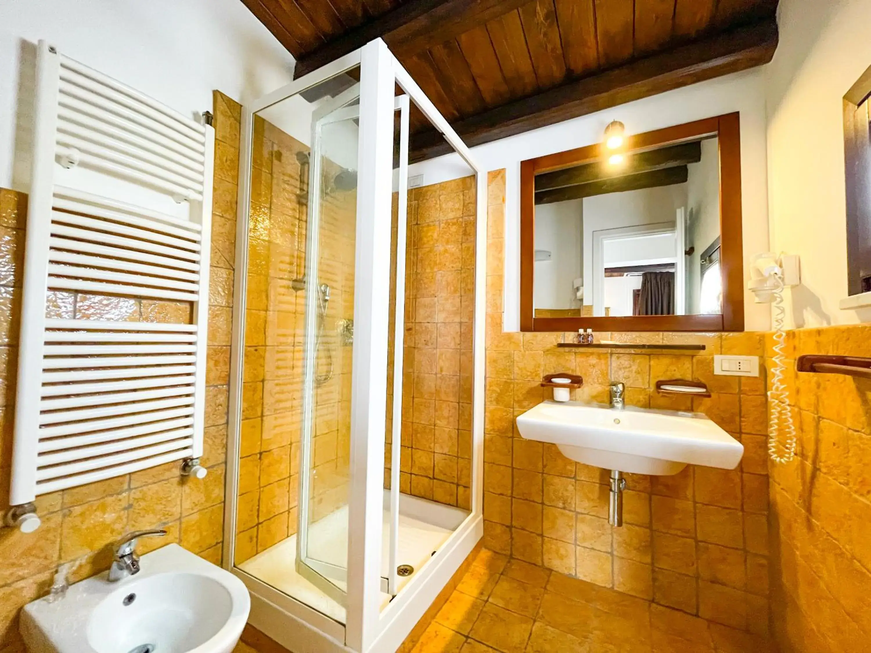 Bathroom in Hotel La Plumeria