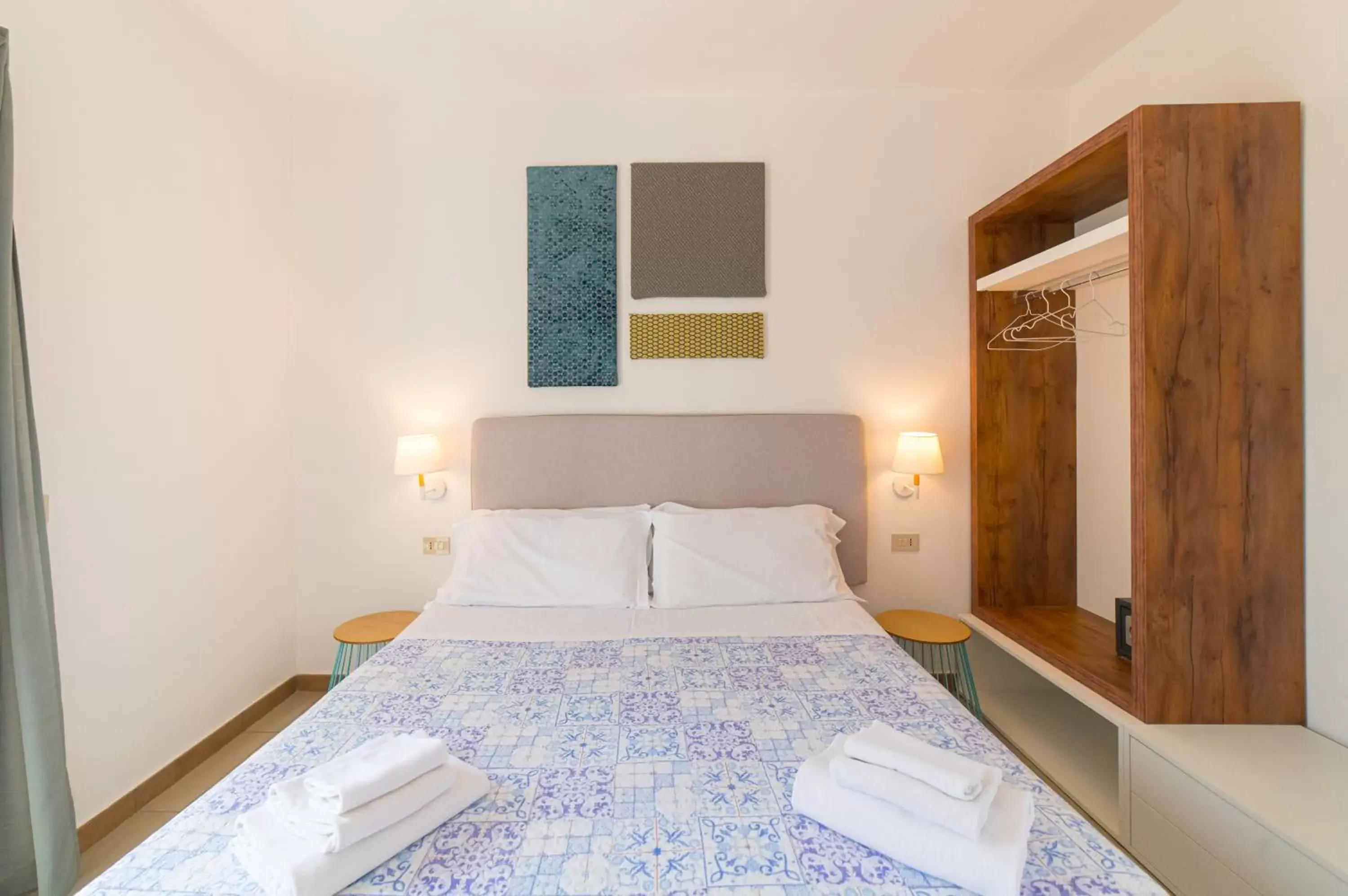 Bed in Hotel Villino Gallodoro
