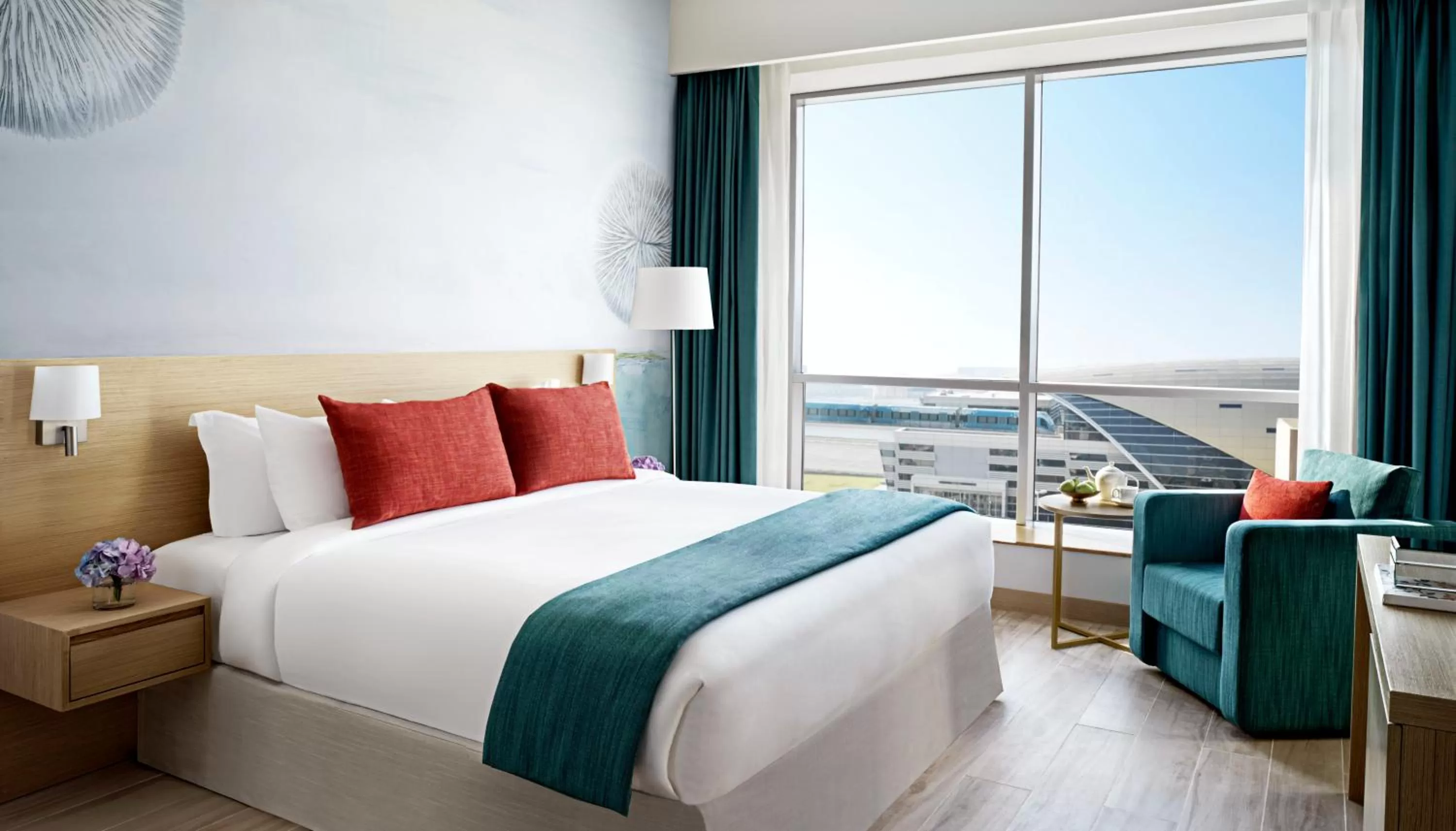 Bed in Avani Ibn Battuta Dubai Hotel