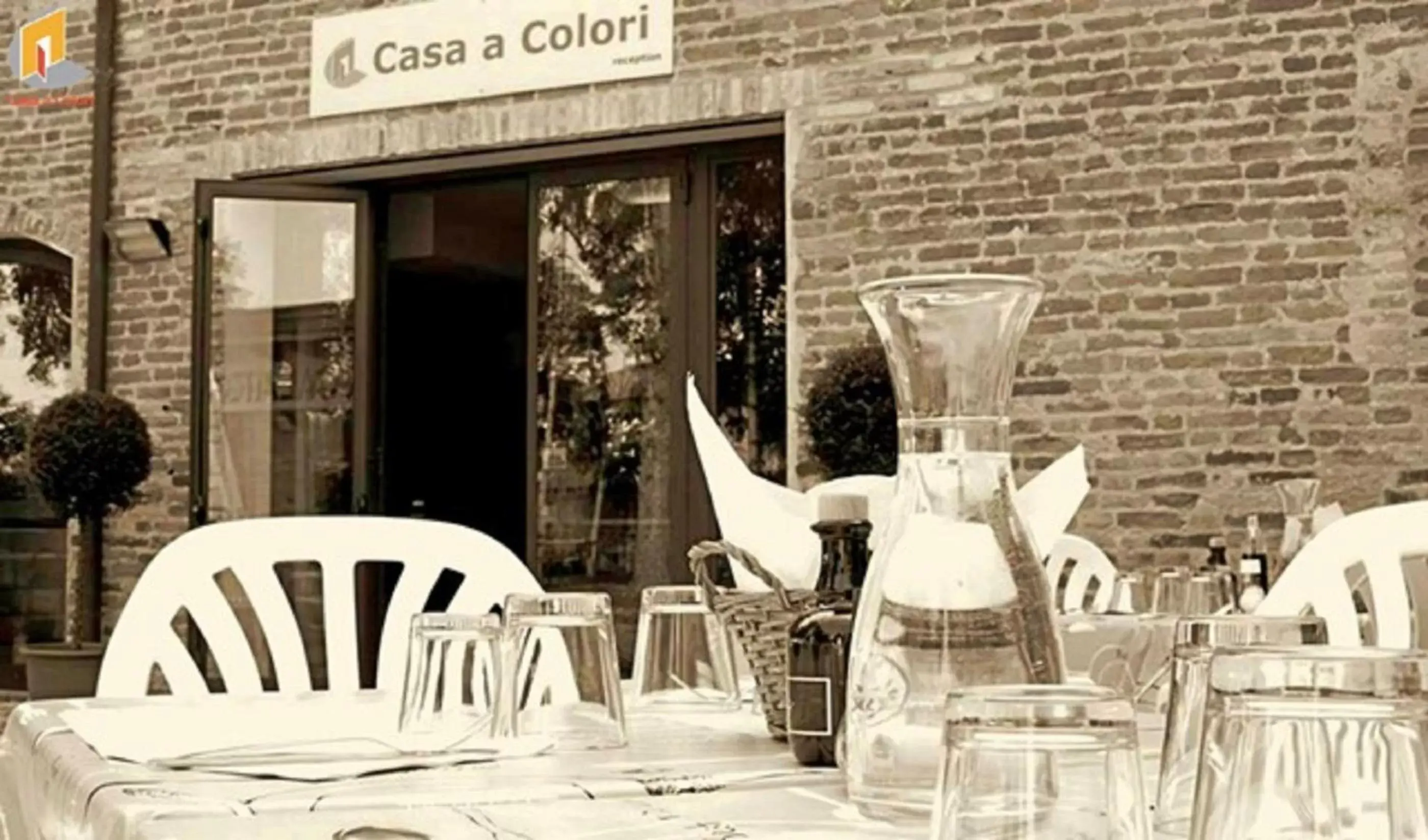 Patio, Restaurant/Places to Eat in Hotel Casa a Colori Venezia