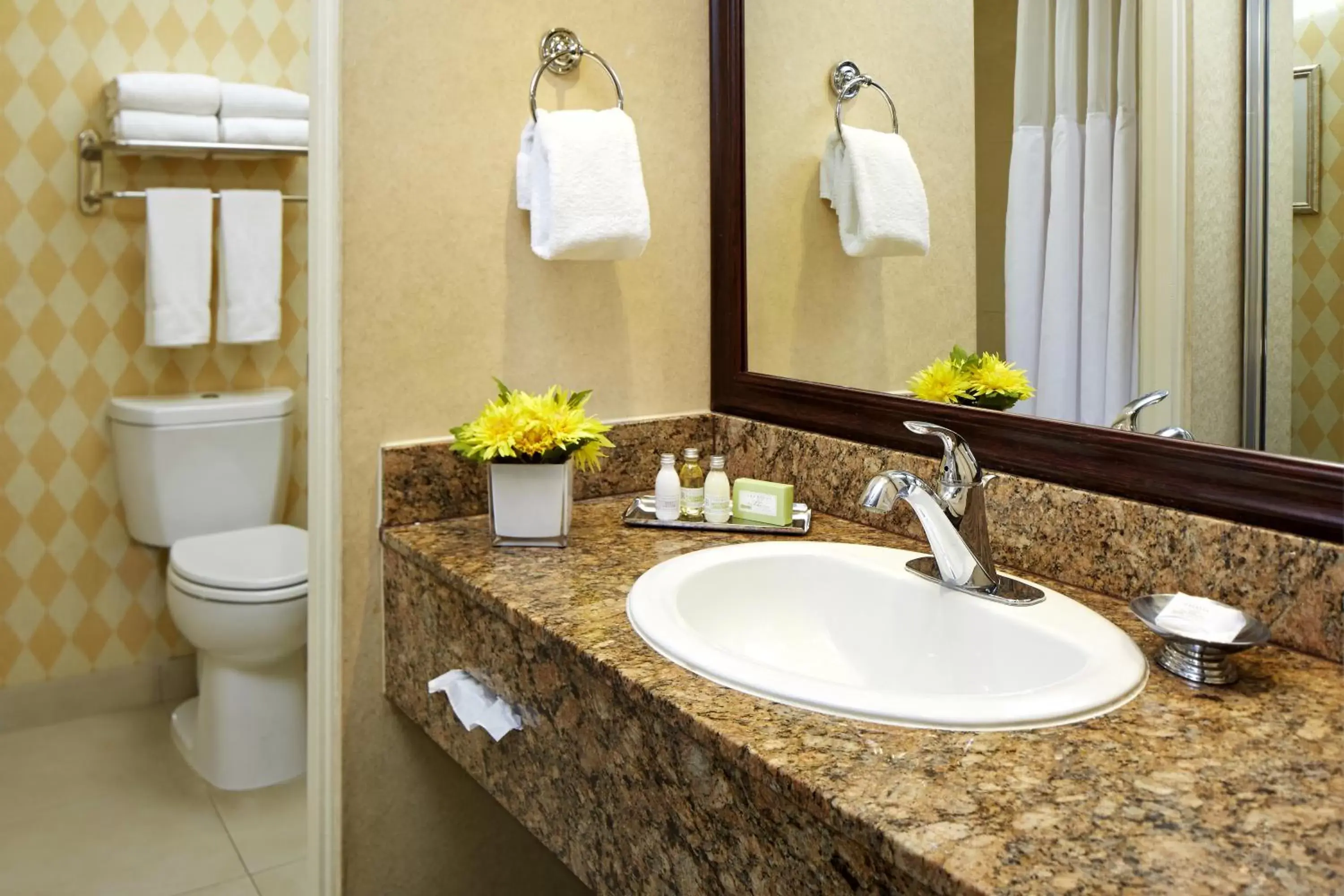 Bathroom in Portofino Inn and Suites Anaheim Hotel