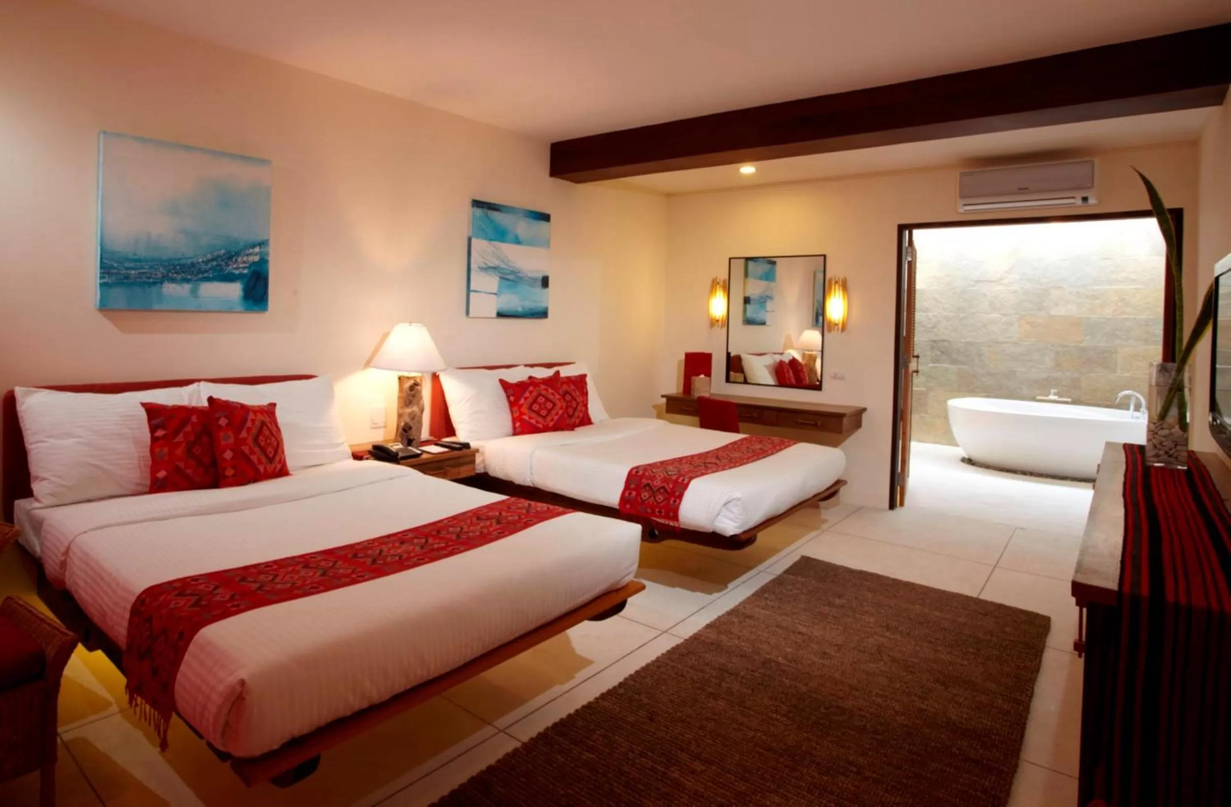 Photo of the whole room, Bed in Bluewater Panglao Beach Resort