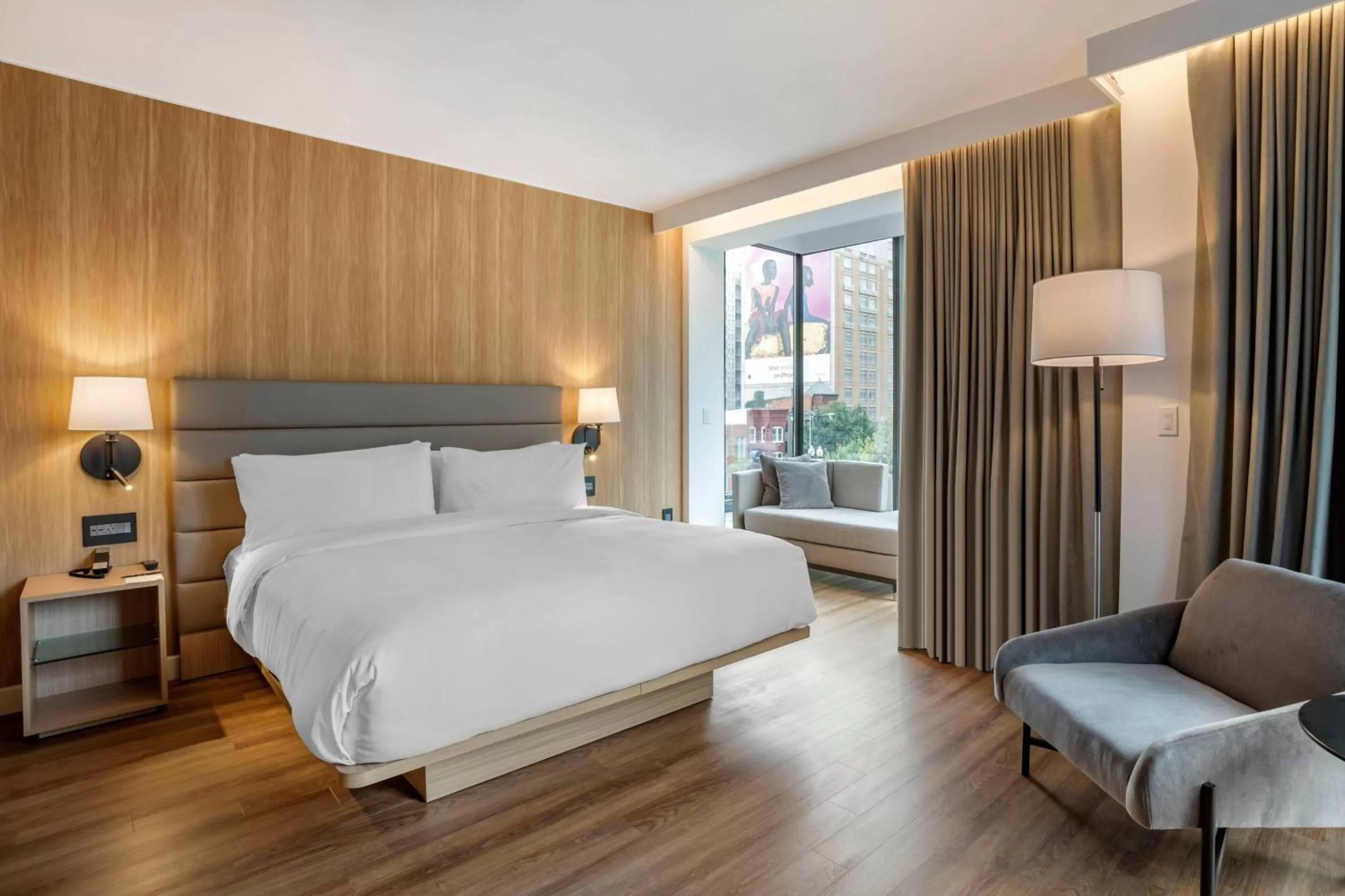 Corner King Room with Tub - Mobility Accessible in AC Hotel by Marriott Washington DC Convention Center