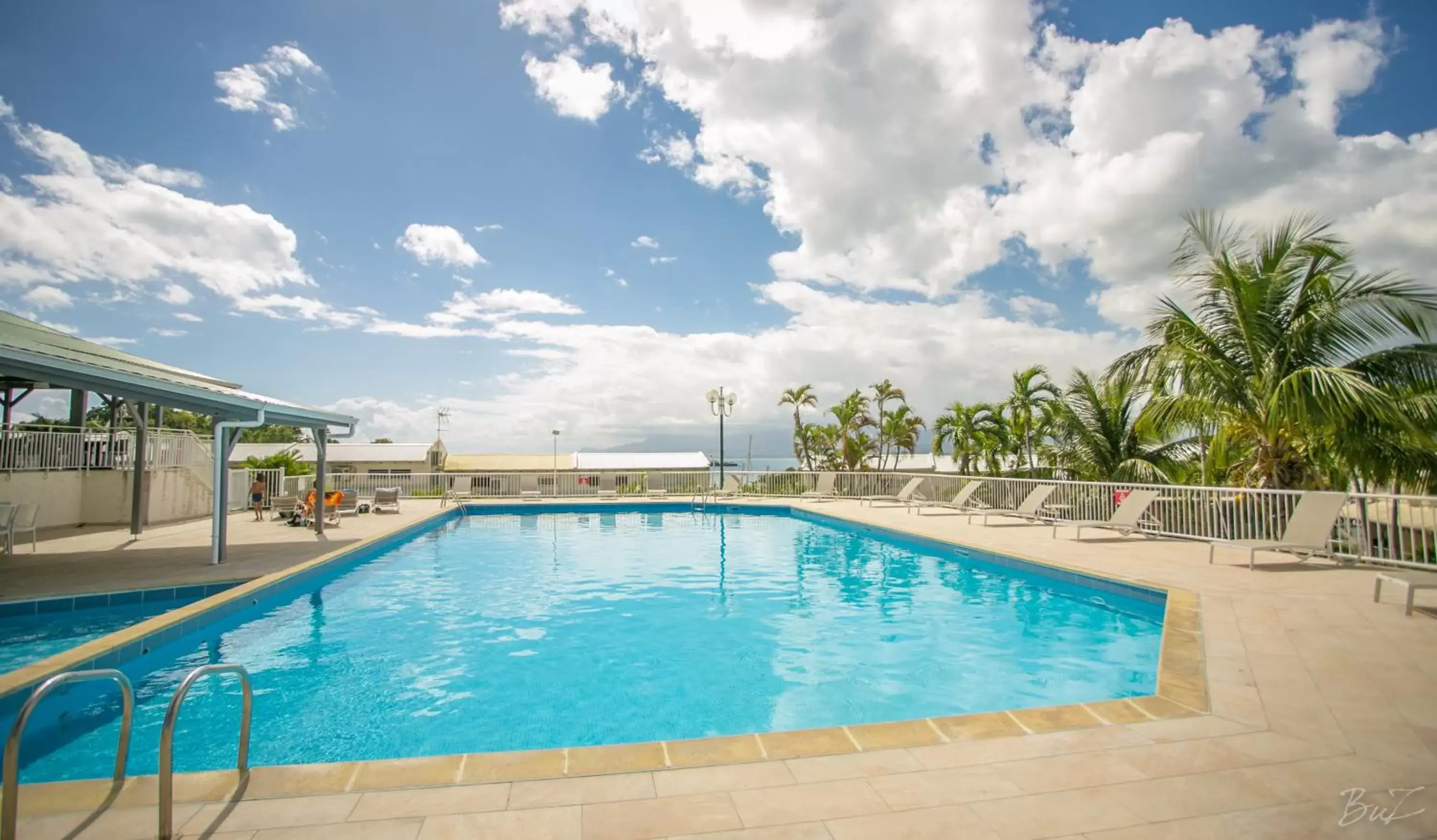 Pool view in Hotel Village Soleil