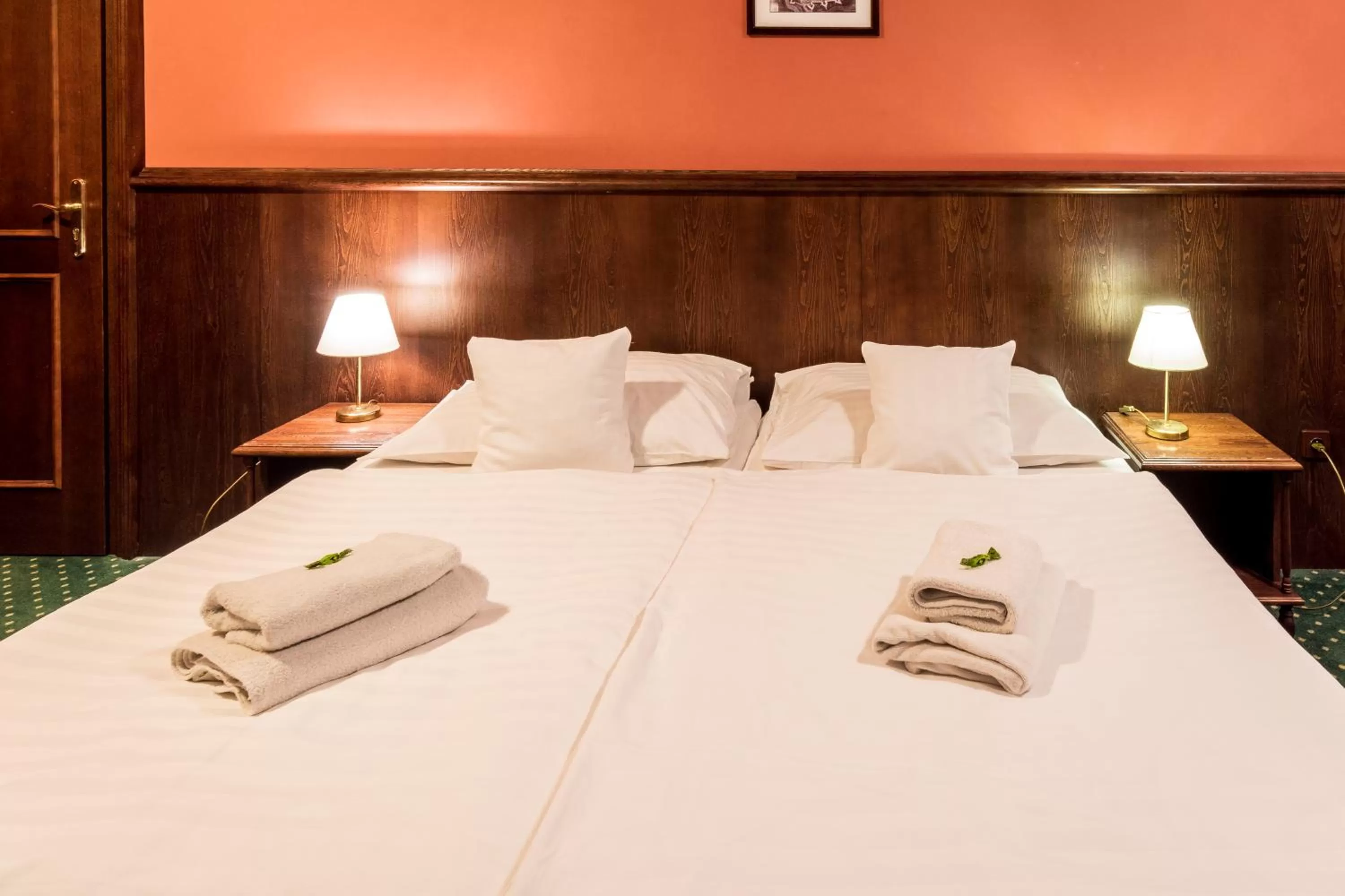 Bed in Hotel U Hejtmana Šarovce